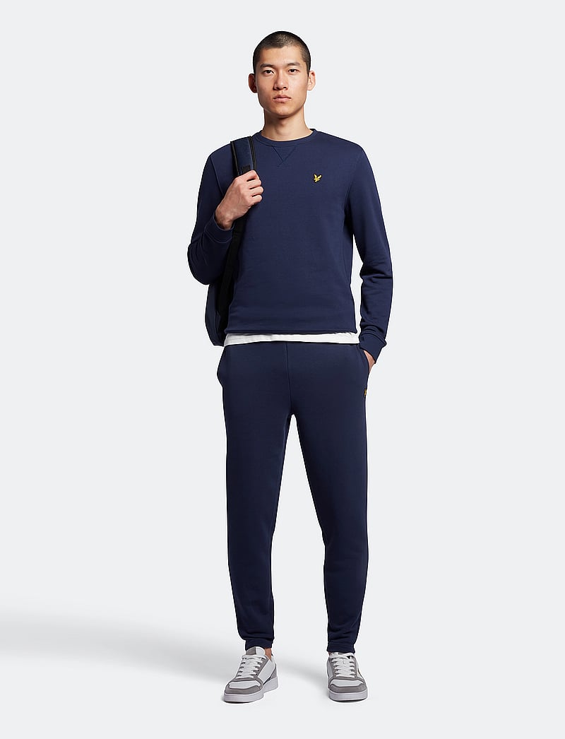 Lyle & Scott - Crew Neck Sweatshirt - collegepaidat - navy - 3