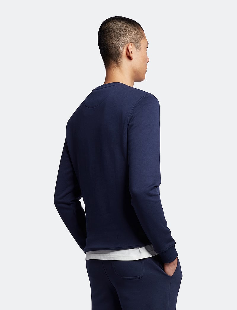 Lyle & Scott - Crew Neck Sweatshirt - collegepaidat - navy - 4