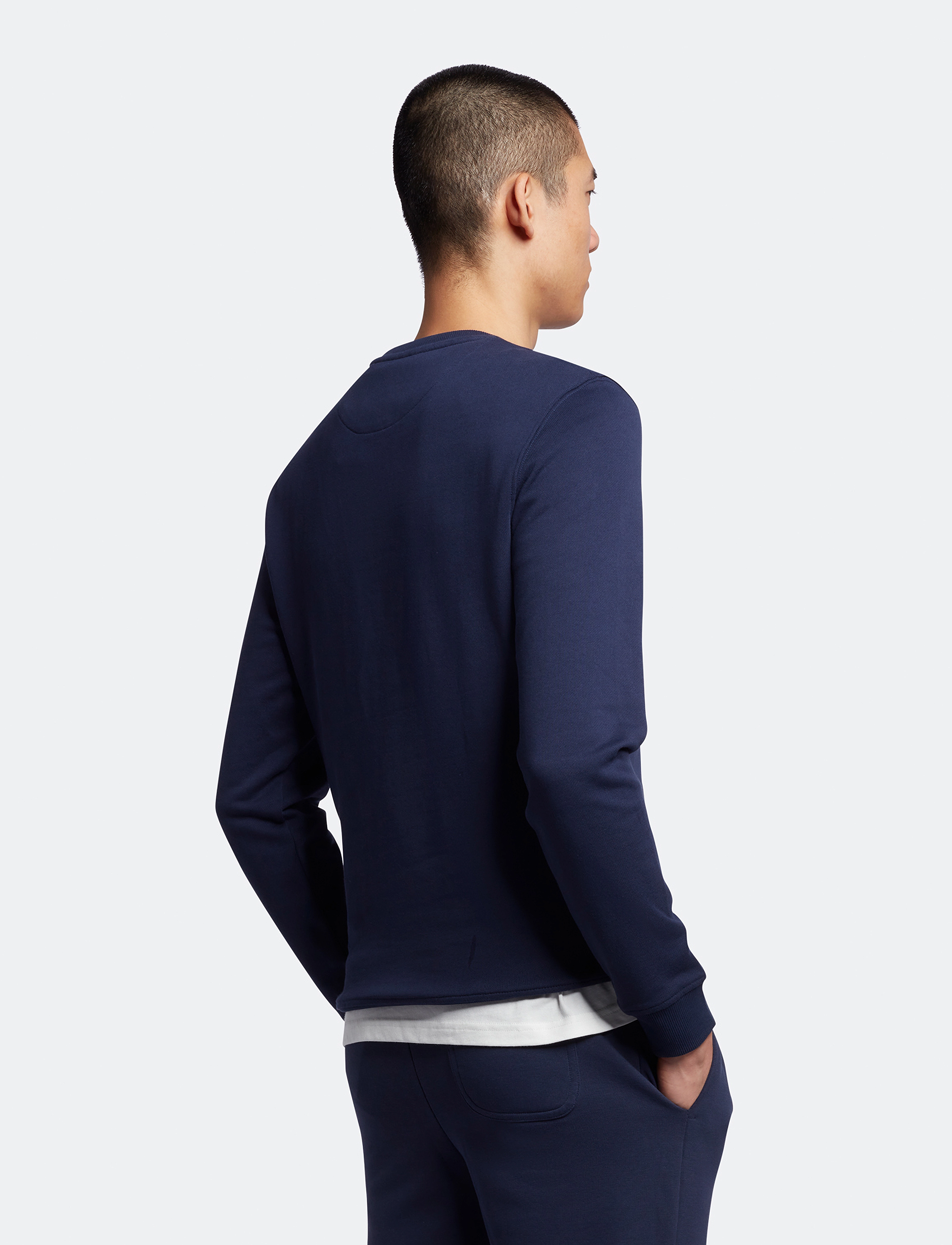 Lyle & Scott - Crew Neck Sweatshirt - feriefavoritter - navy - 4