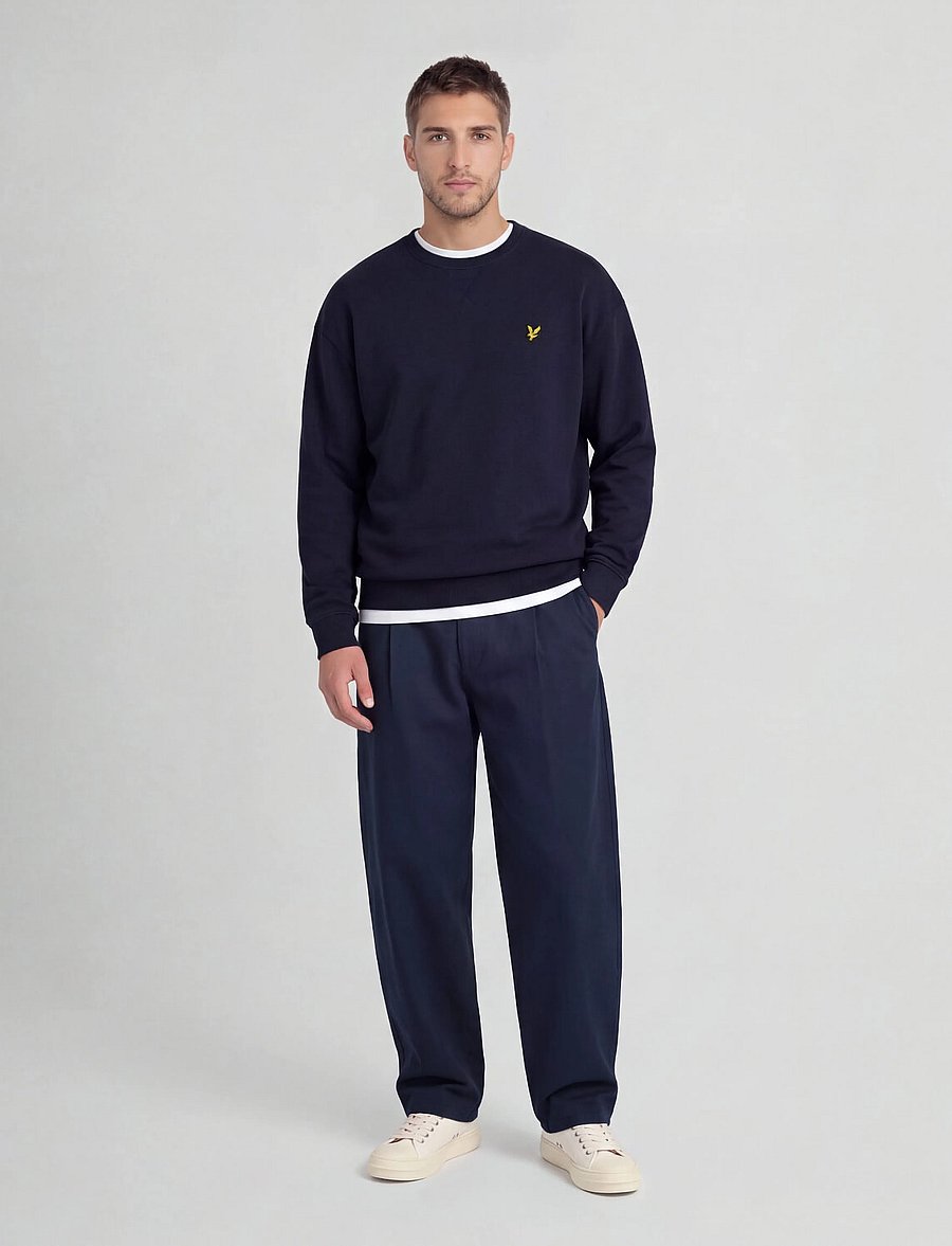 Lyle & Scott - Crew Neck Sweatshirt - sweatshirts - navy - 4