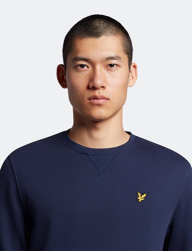 Lyle & Scott - Crew Neck Sweatshirt - collegepaidat - navy - 5