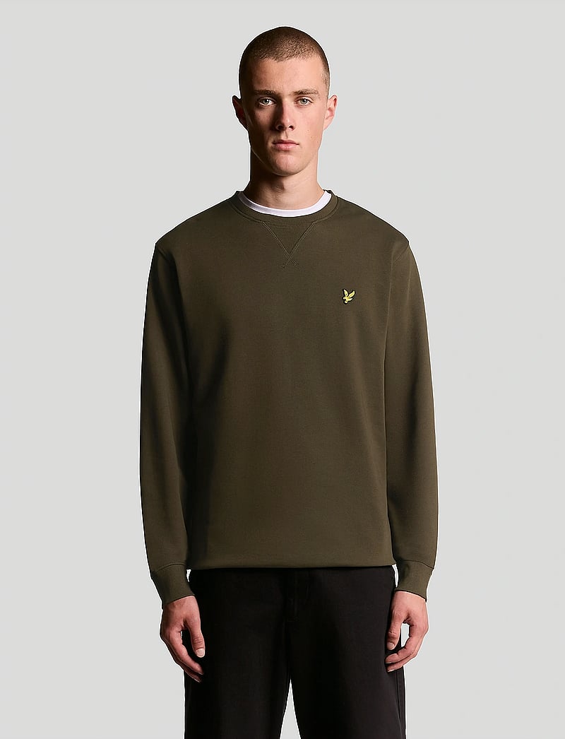 Lyle & Scott - Crew Neck Sweatshirt - sweatshirts - olive - 0