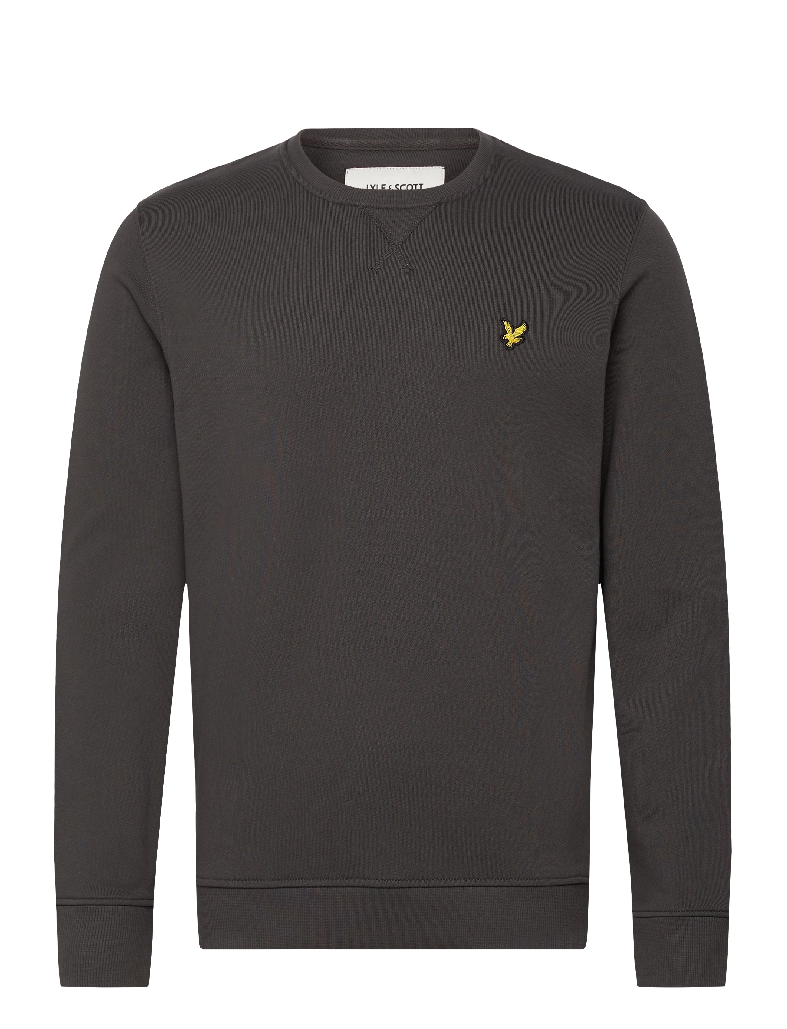 Lyle & Scott Crew Neck Sweatshirt - Sweatshirts & hættetrøjer - W635 GUNMETAL / brown
