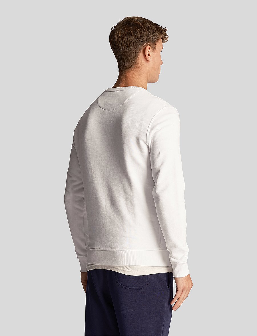 Lyle & Scott - Crew Neck Sweatshirt - urlaubsfavoriten - white - 3