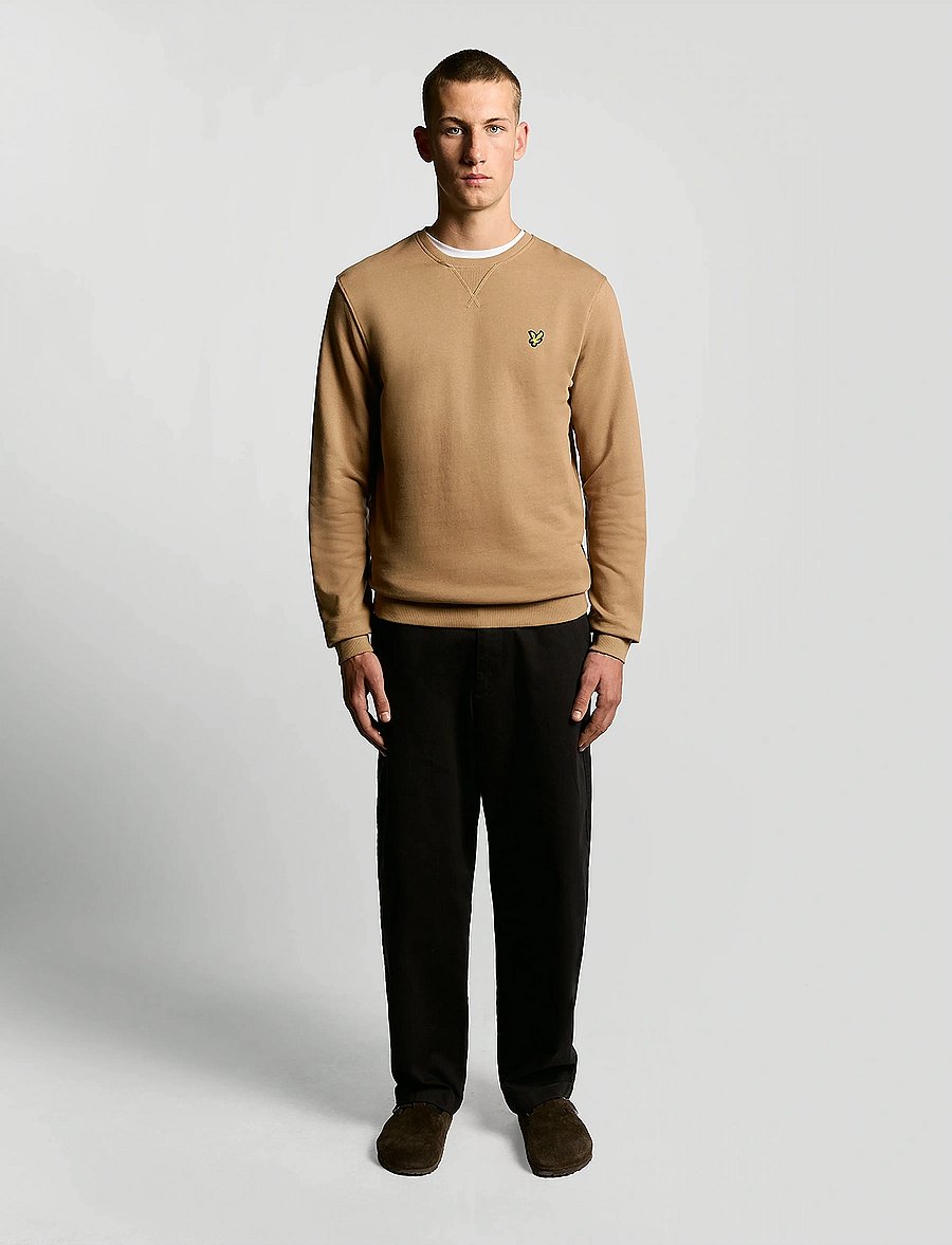 Lyle & Scott - Crew Neck Sweatshirt - urlaubsfavoriten - x851 tigers eye - 4