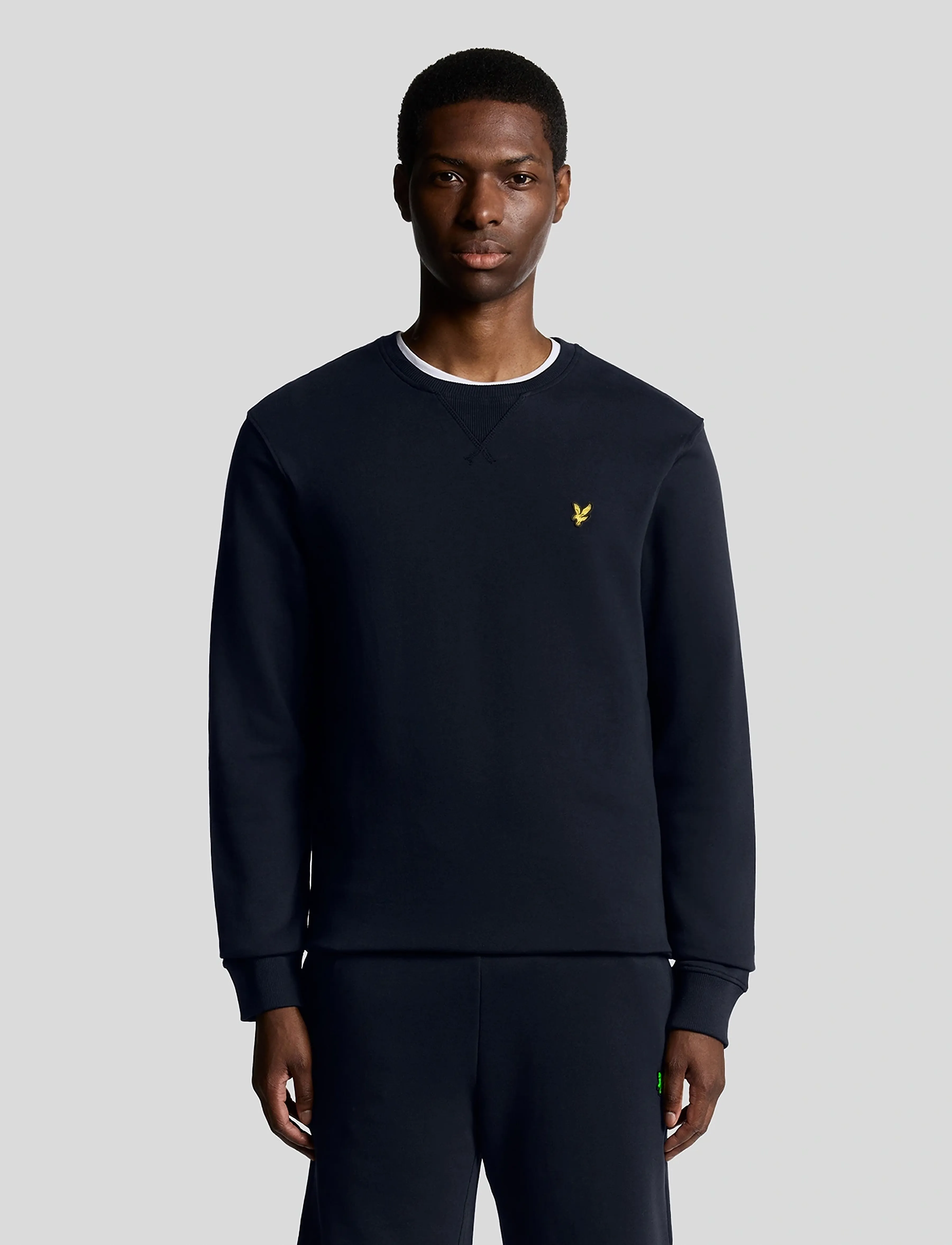 Lyle & Scott Crew Neck Sweatshirt, XXL, Navy, Sweatshirts & Hættetrøjer > Sweatshirts, Herre