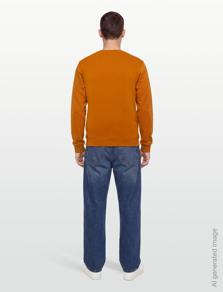 Lyle & Scott - Crew Neck Sweatshirt - sweatshirts - broad orange - 4