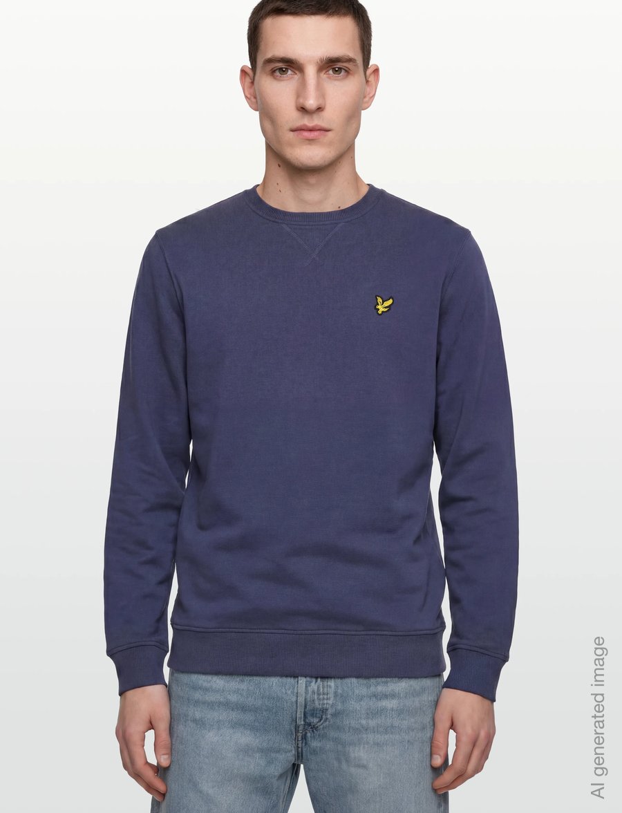 Lyle & Scott - Crew Neck Sweatshirt - sweatshirts - rich navy - 3