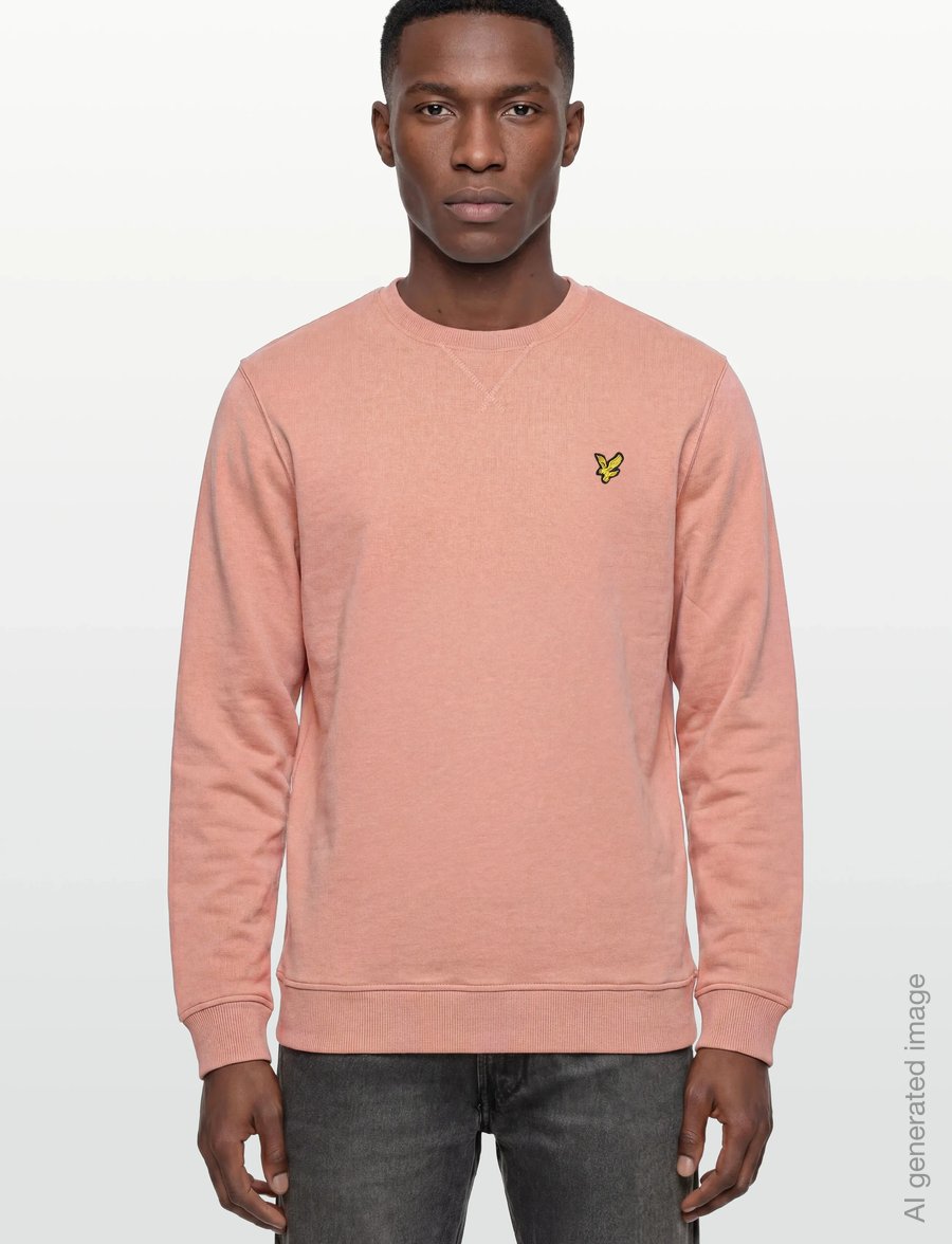 Lyle & Scott - Crew Neck Sweatshirt - sweatshirts - terracotta pot - 3