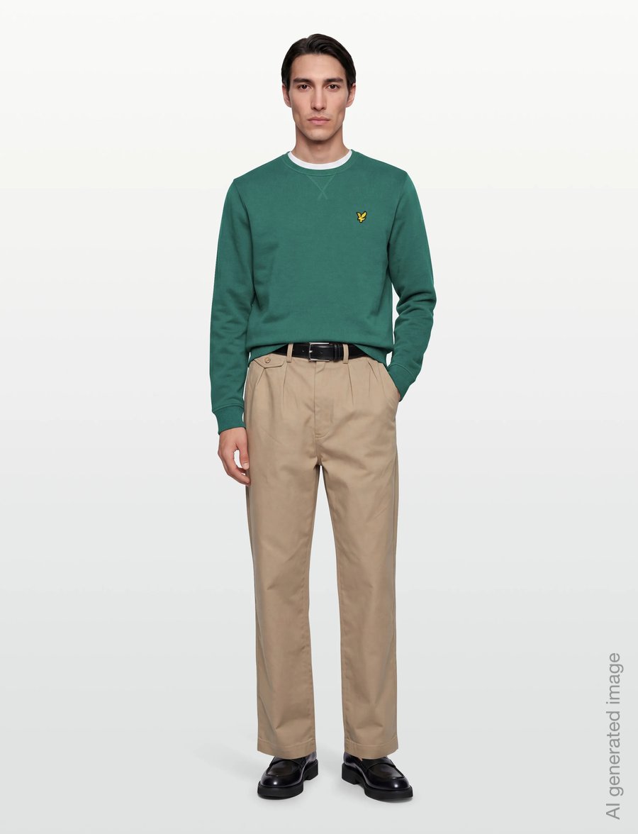 Lyle & Scott - Crew Neck Sweatshirt - sweatshirts - w130 everglade - 0