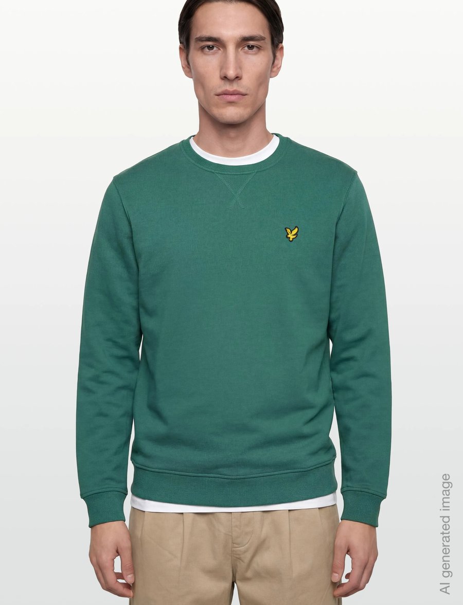 Lyle & Scott - Crew Neck Sweatshirt - sweatshirts - w130 everglade - 3