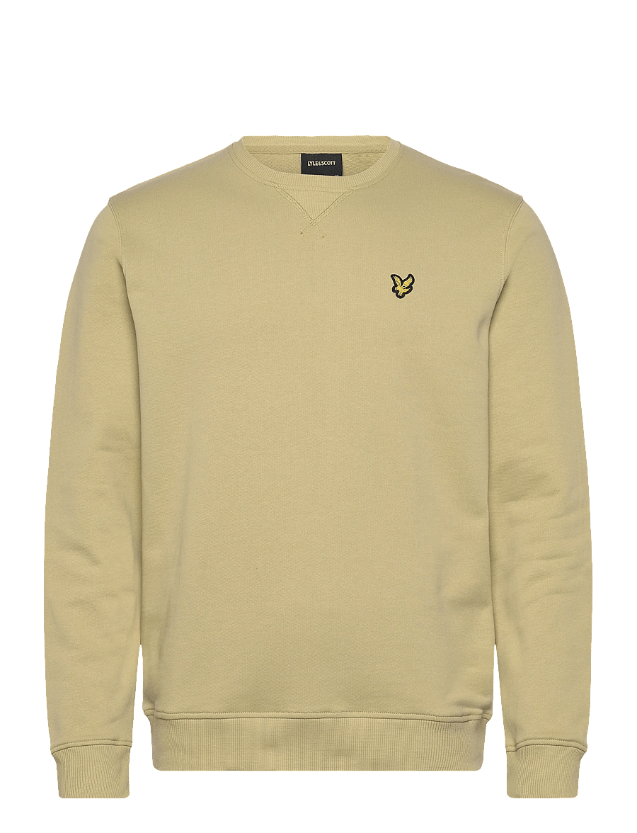 Lyle & Scott - Crew Neck Sweatshirt - dressipluusid - y119 herb green - 1