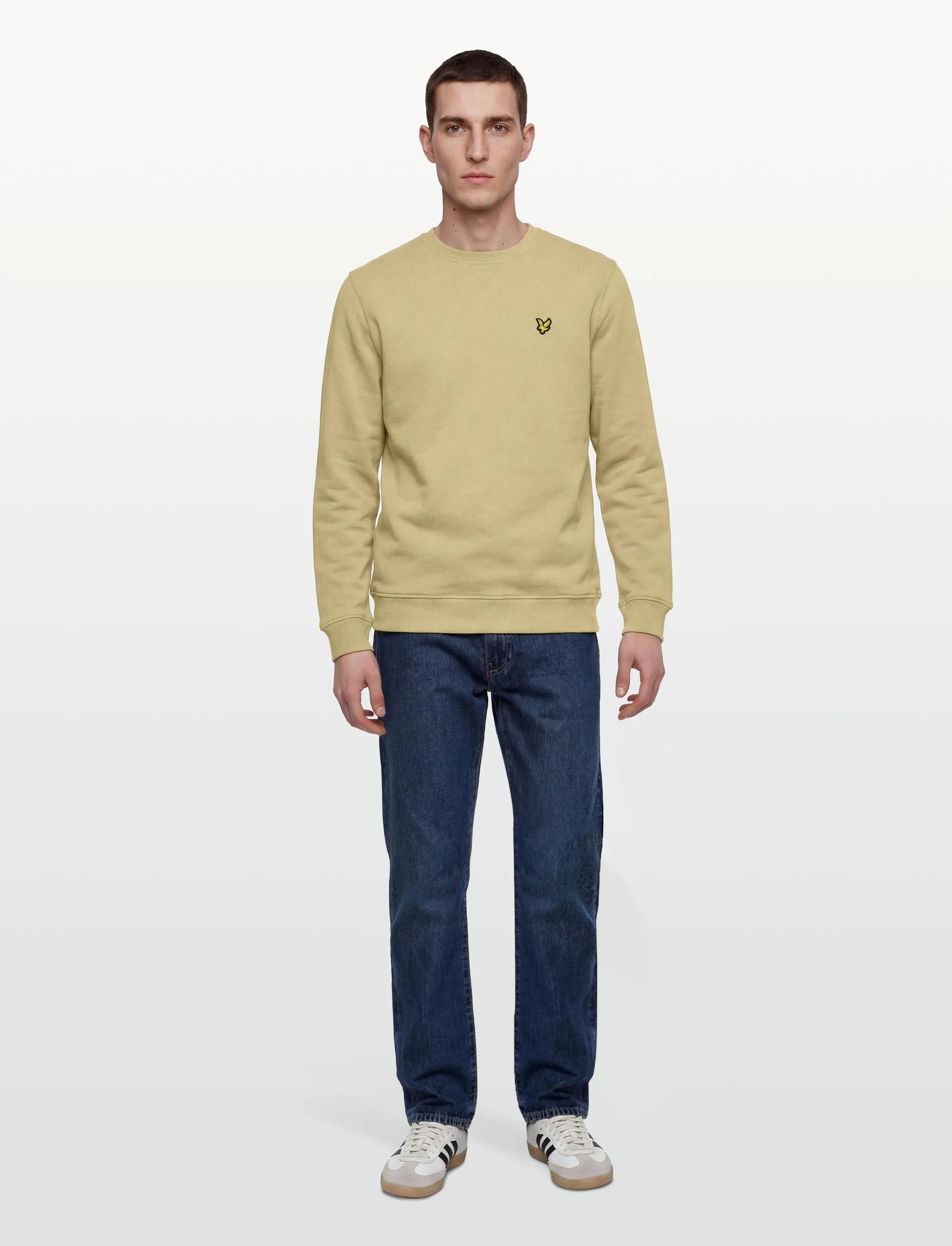 Lyle & Scott Crew Neck Sweatshirt, M, Green, Sweatshirts & Hættetrøjer > Sweatshirts, Herre