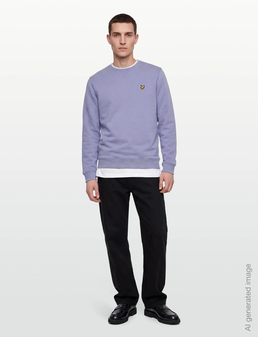 Lyle & Scott - Crew Neck Sweatshirt - sweatshirts - y128 bubble blue - 0