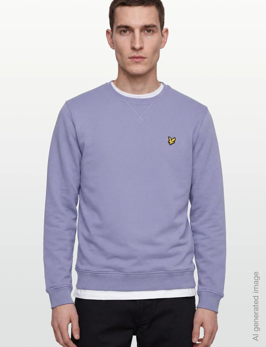 Lyle & Scott - Crew Neck Sweatshirt - sweatshirts - y128 bubble blue - 3