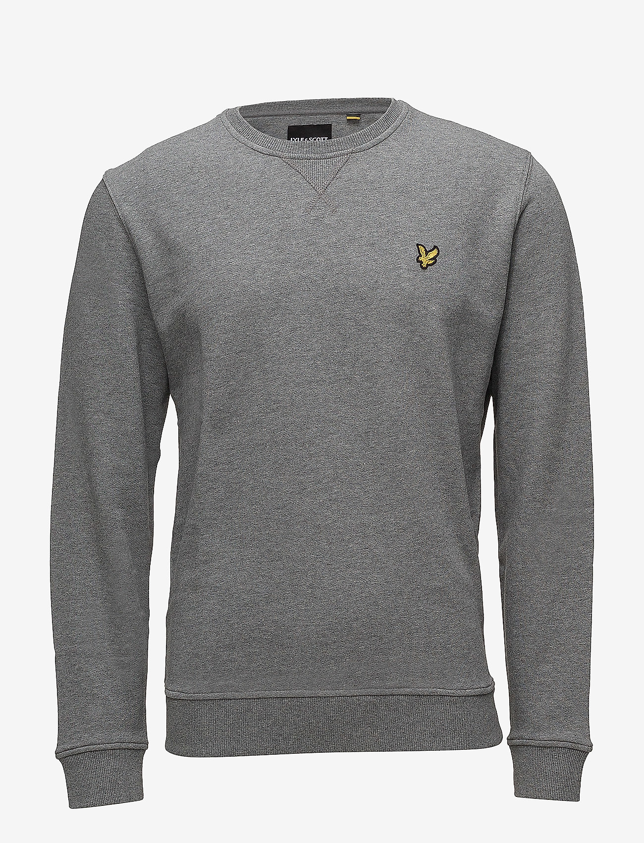 Crew Neck Sweatshirt - MID GREY MARL