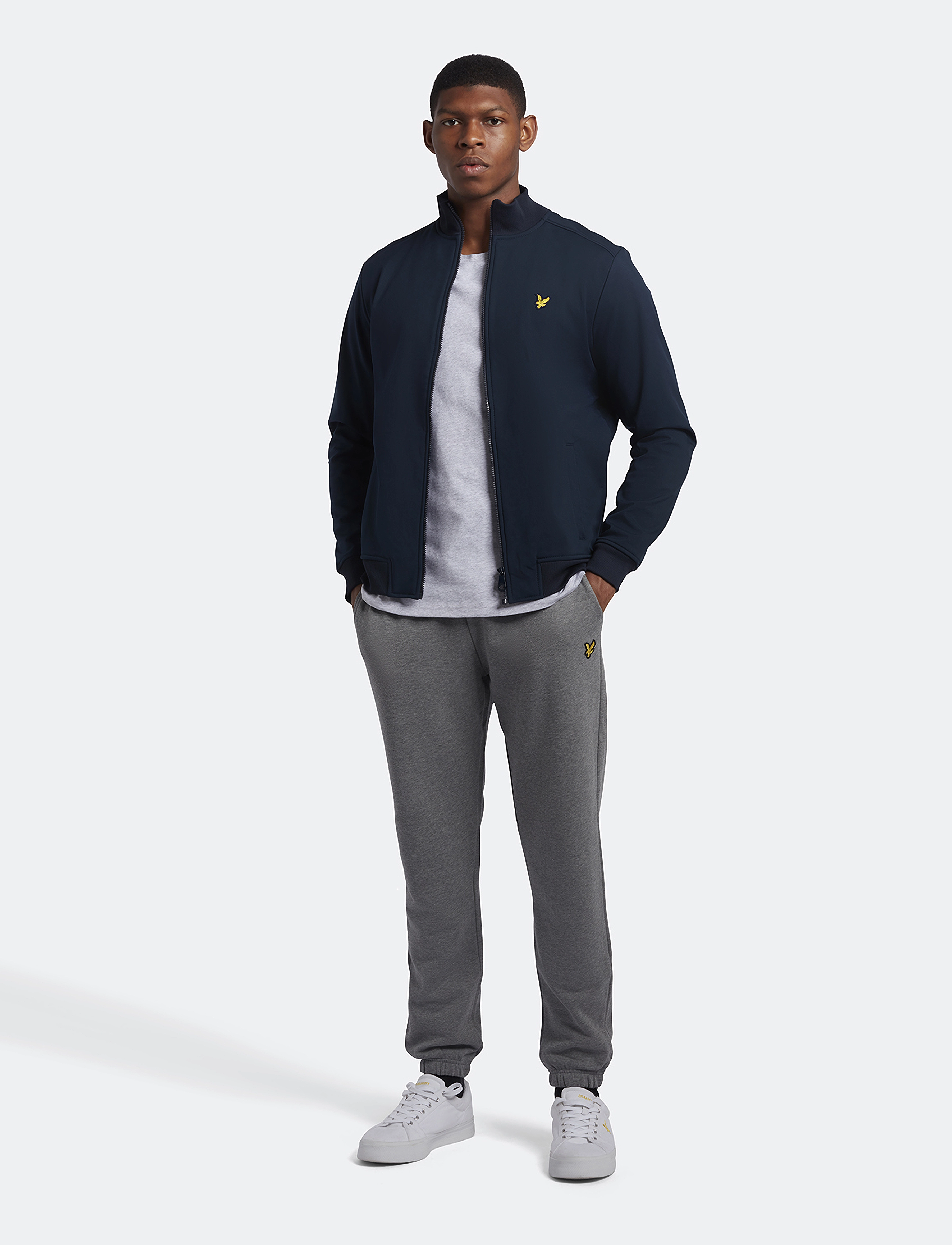 Lyle & Scott - Zip Through Funnel Neck Soft Shell Jacket - dark navy - 3