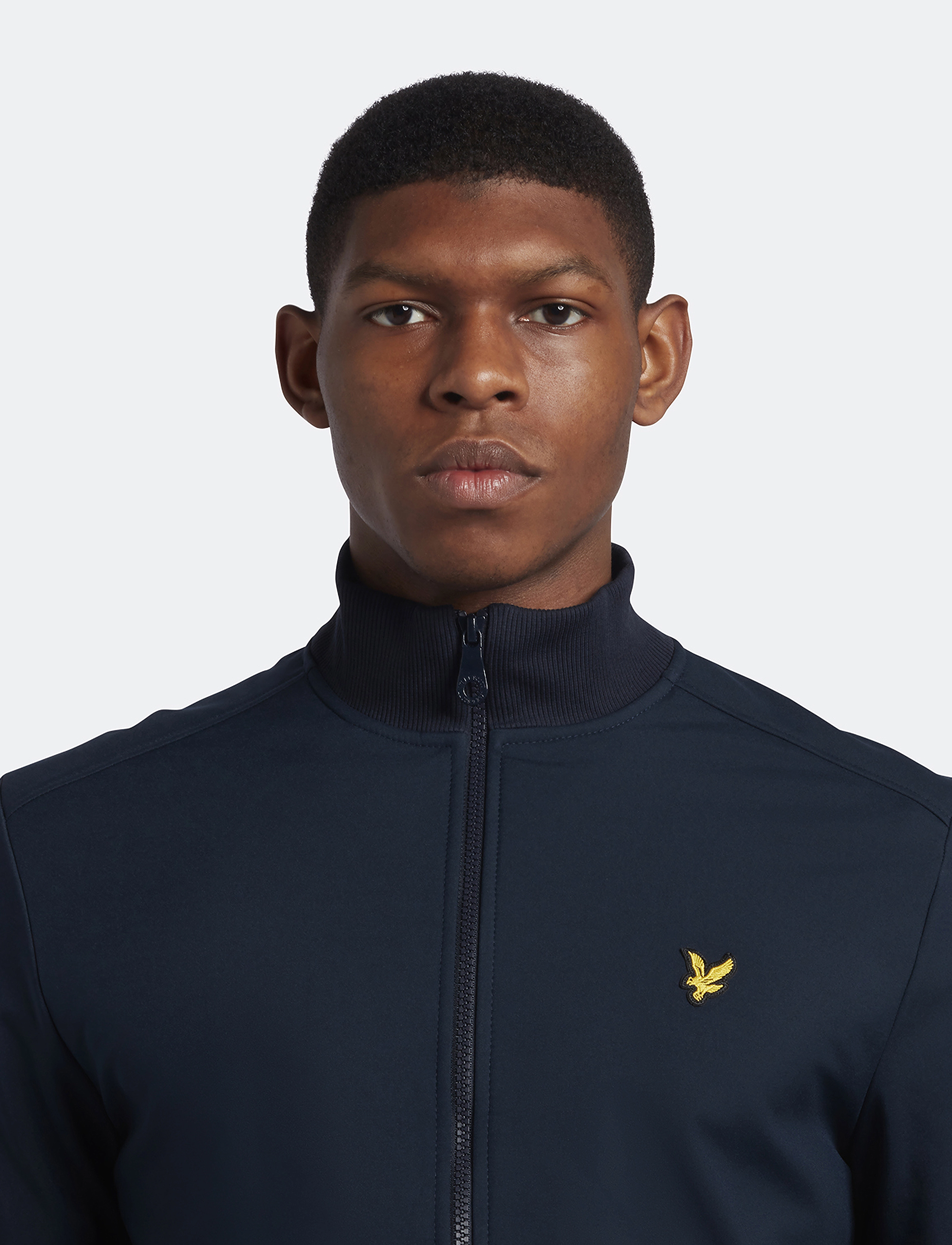 Lyle & Scott - Zip Through Funnel Neck Soft Shell Jacket - dark navy - 5