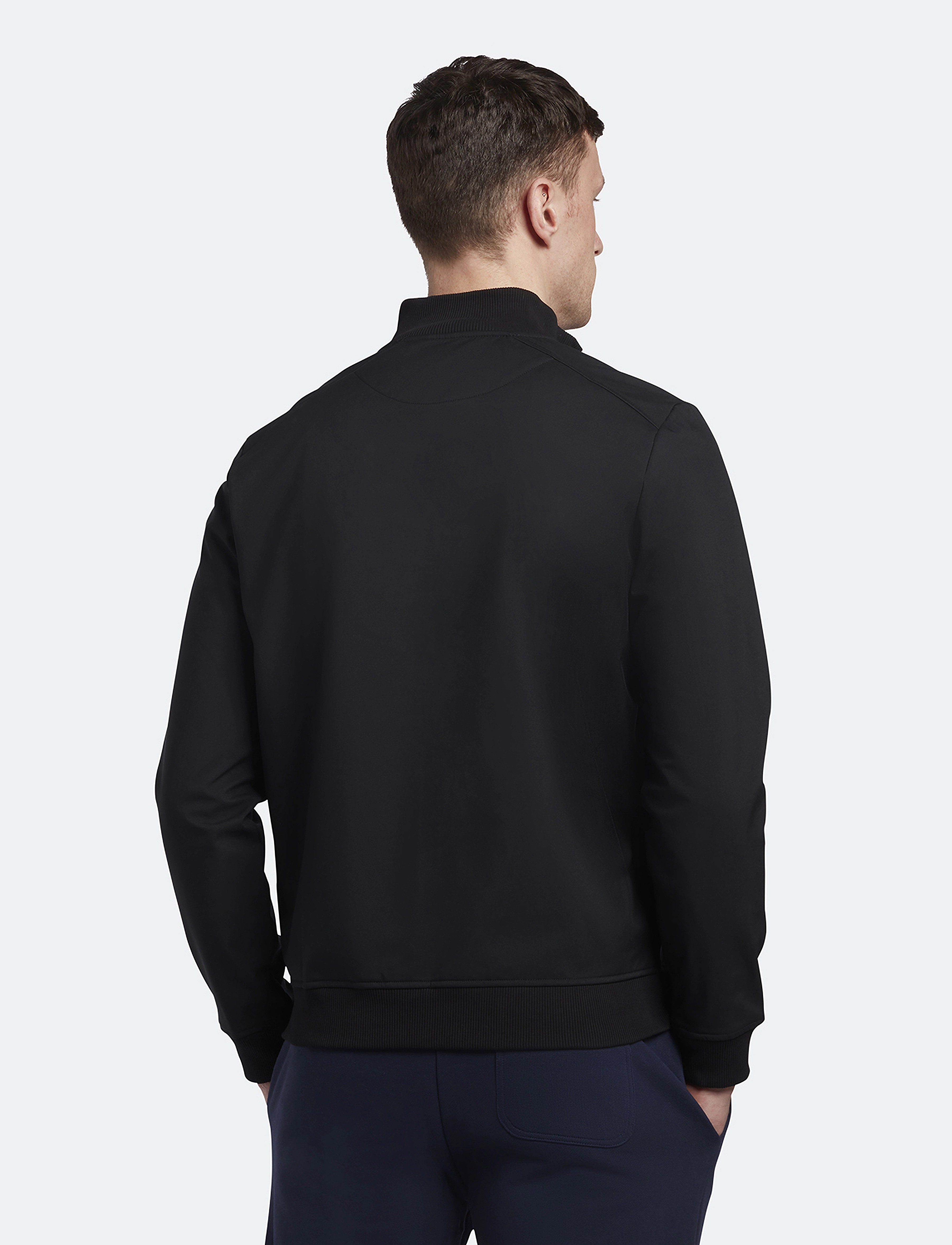 Lyle & Scott - Zip Through Funnel Neck Soft Shell Jacket - jet black - 4