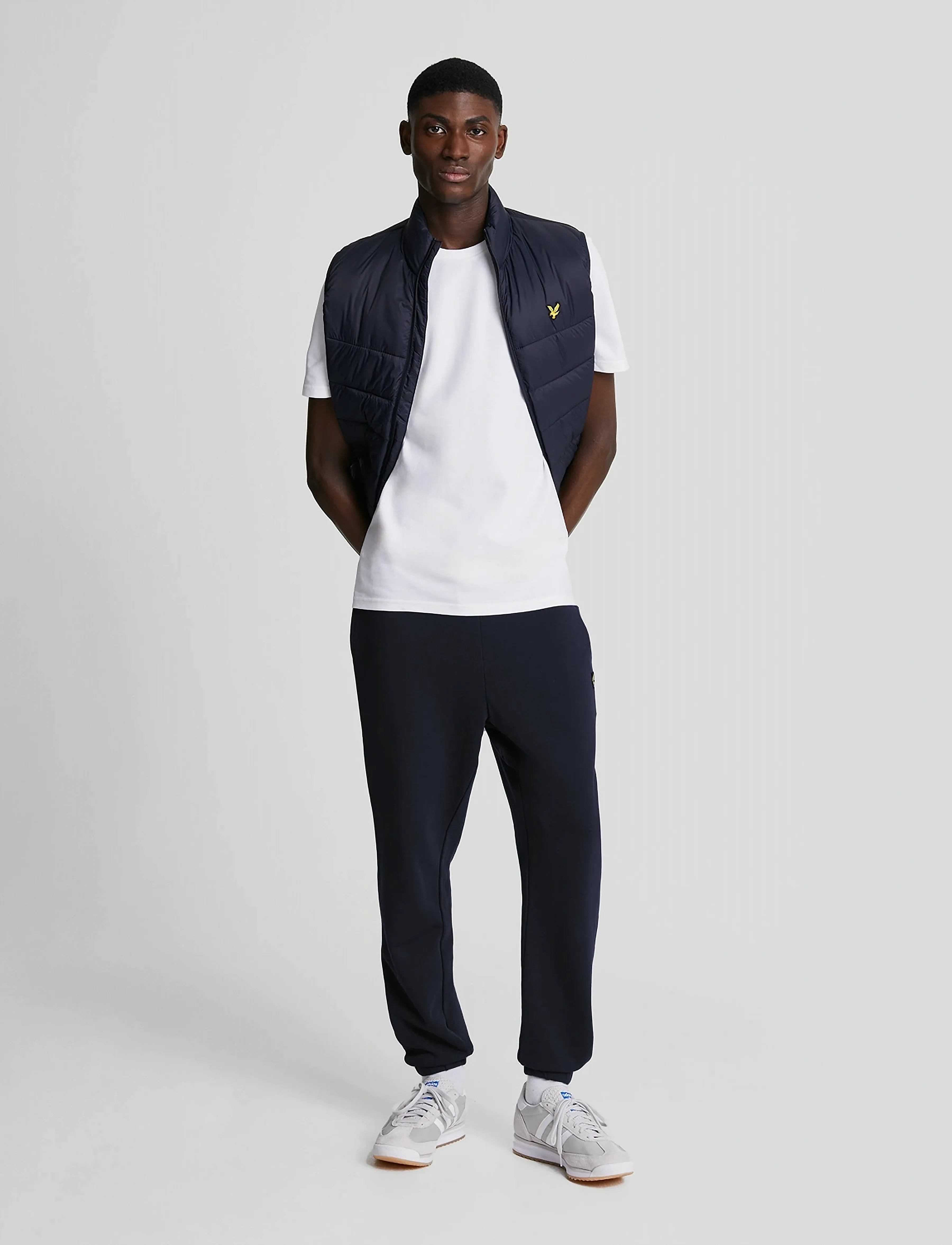 Lyle & Scott Slim Sweat Pant, S, Navy, Underdele > Joggingbukser, Herre