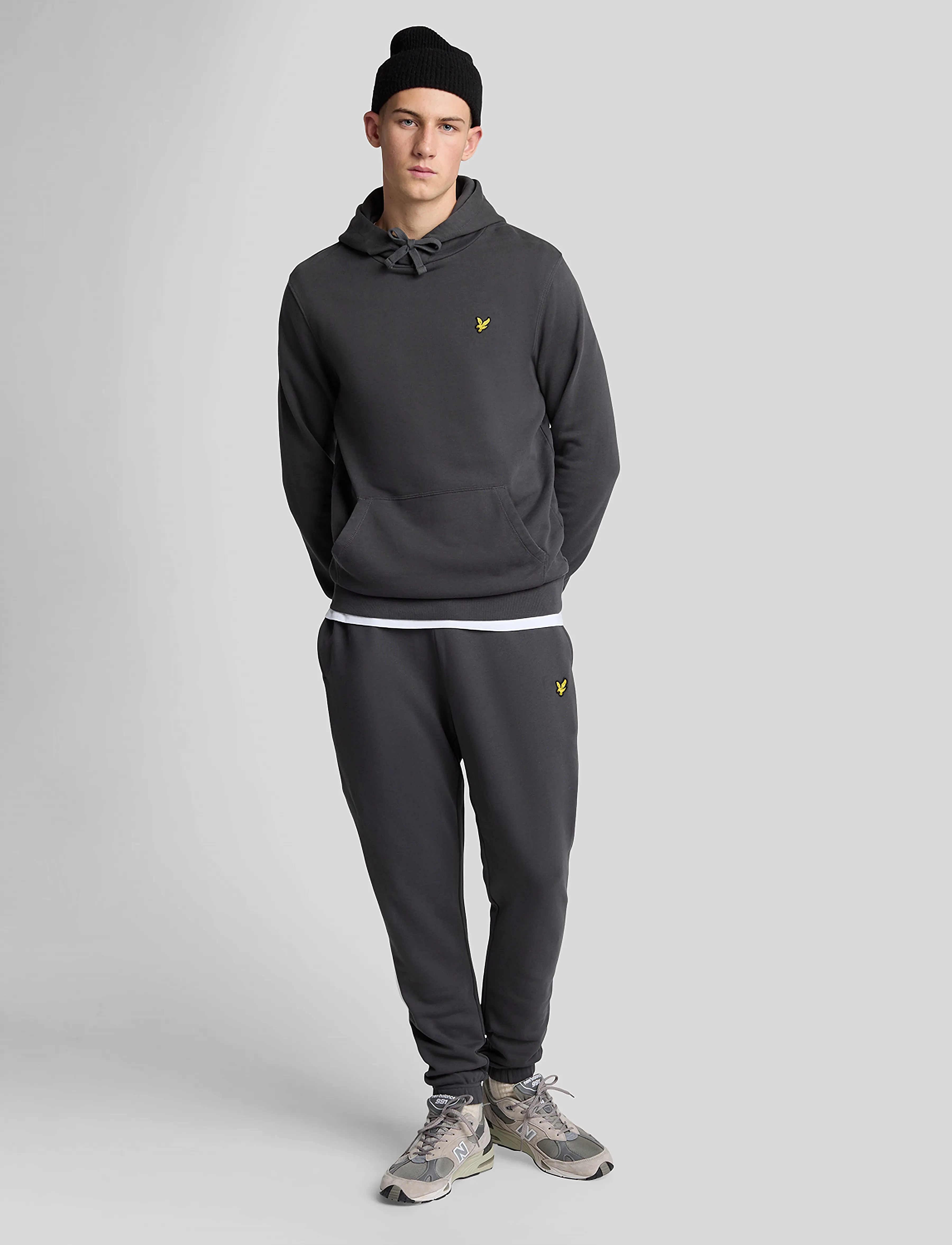 Lyle & Scott Slim Sweat Pant, M, Grey, Underdele > Joggingbukser, Herre