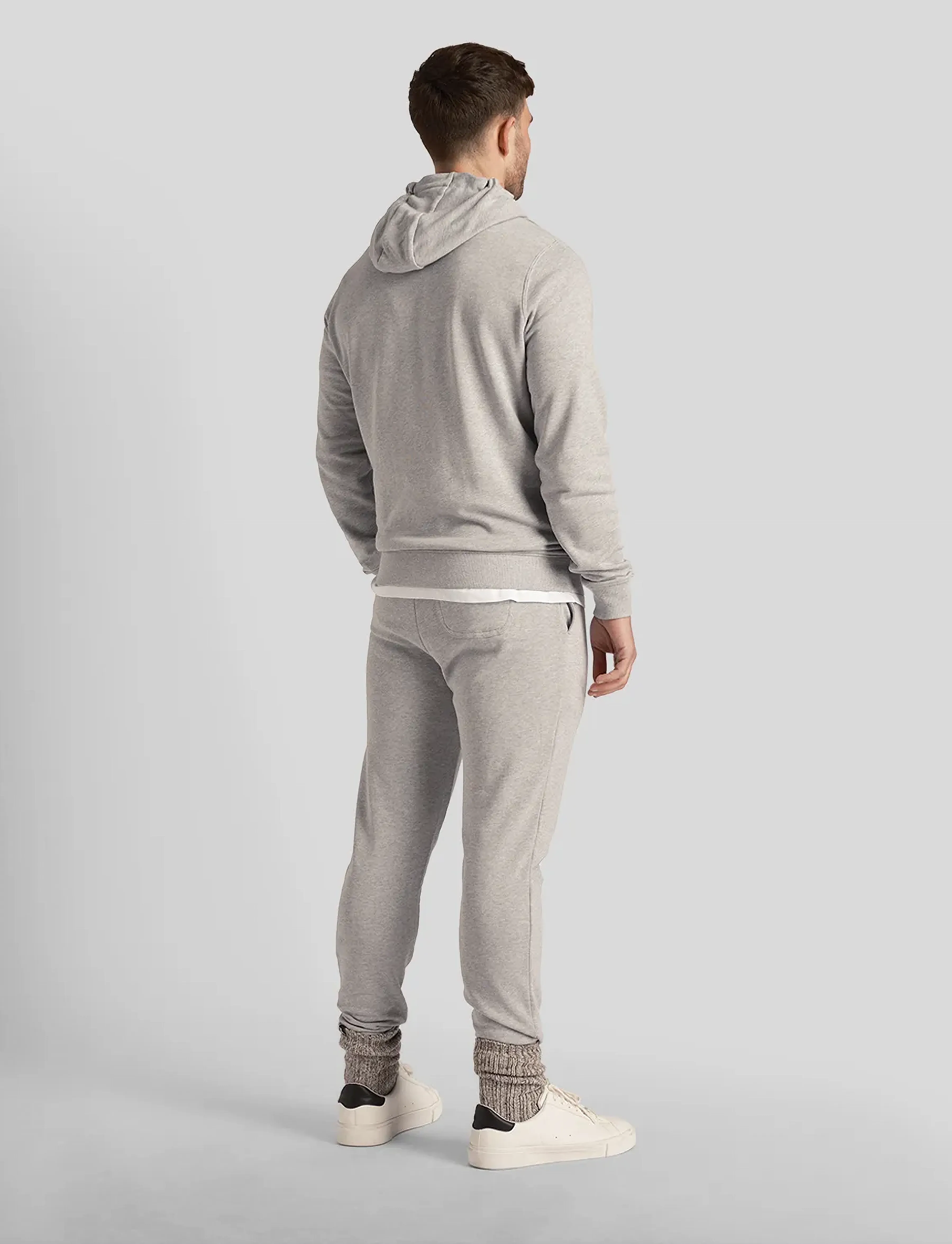 Lyle & Scott - Skinny Sweatpant - mænd - light grey marl - 3
