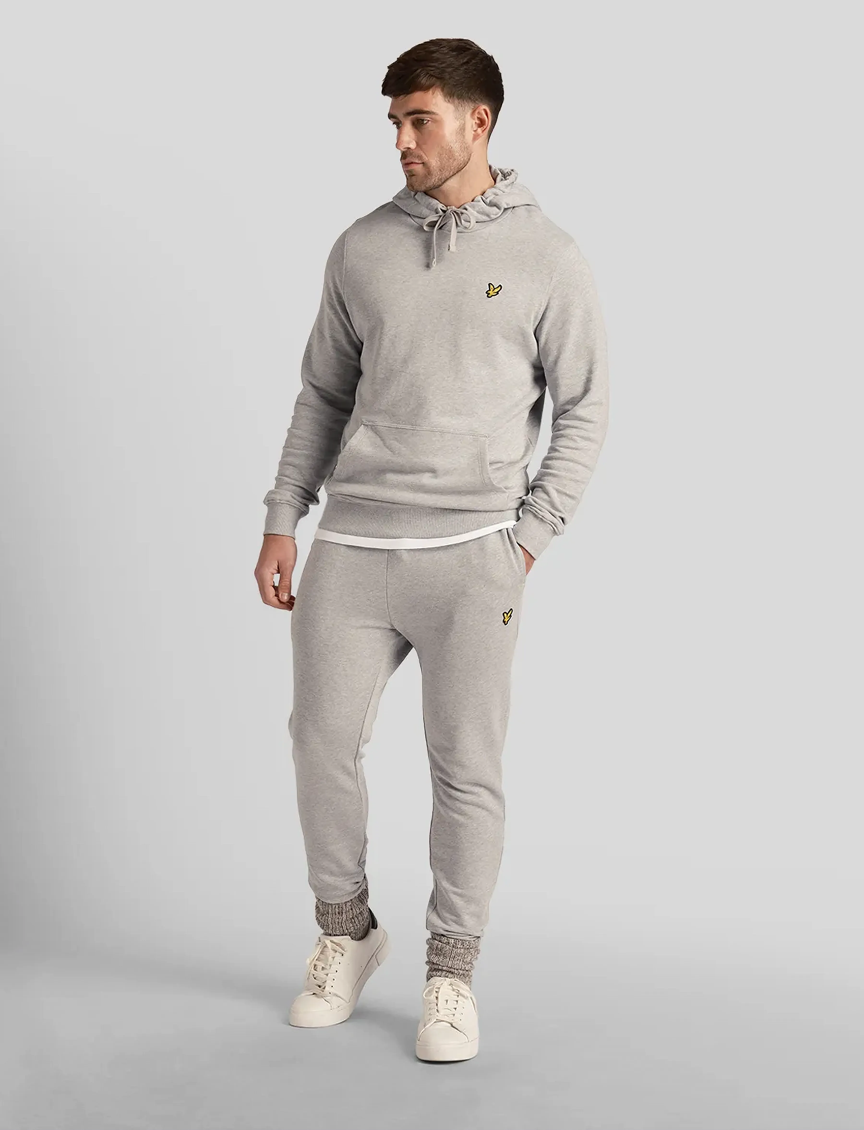 Lyle & Scott - Skinny Sweatpant - mænd - light grey marl - 4