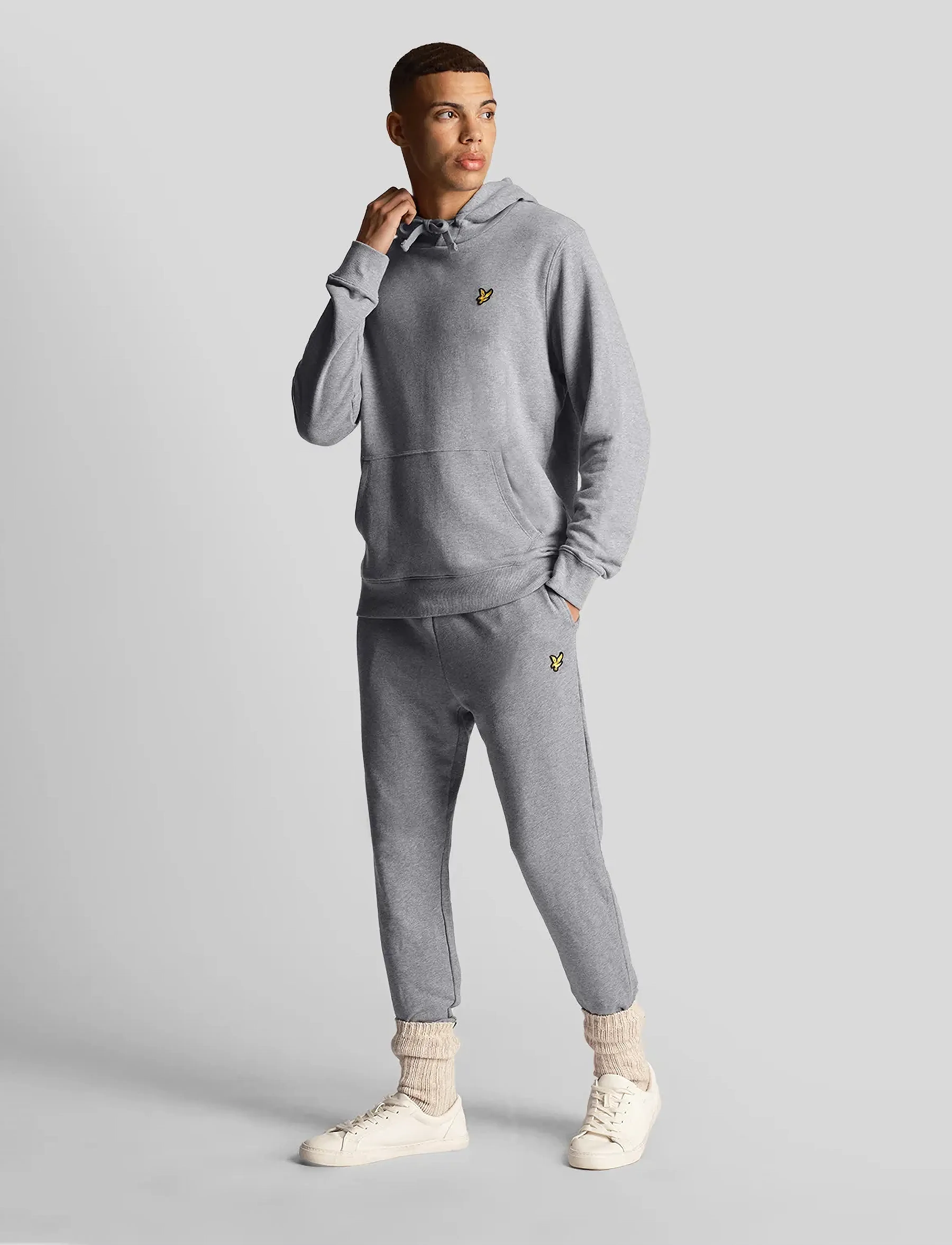 Lyle & Scott - Skinny Sweatpant - mænd - mid grey marl - 4