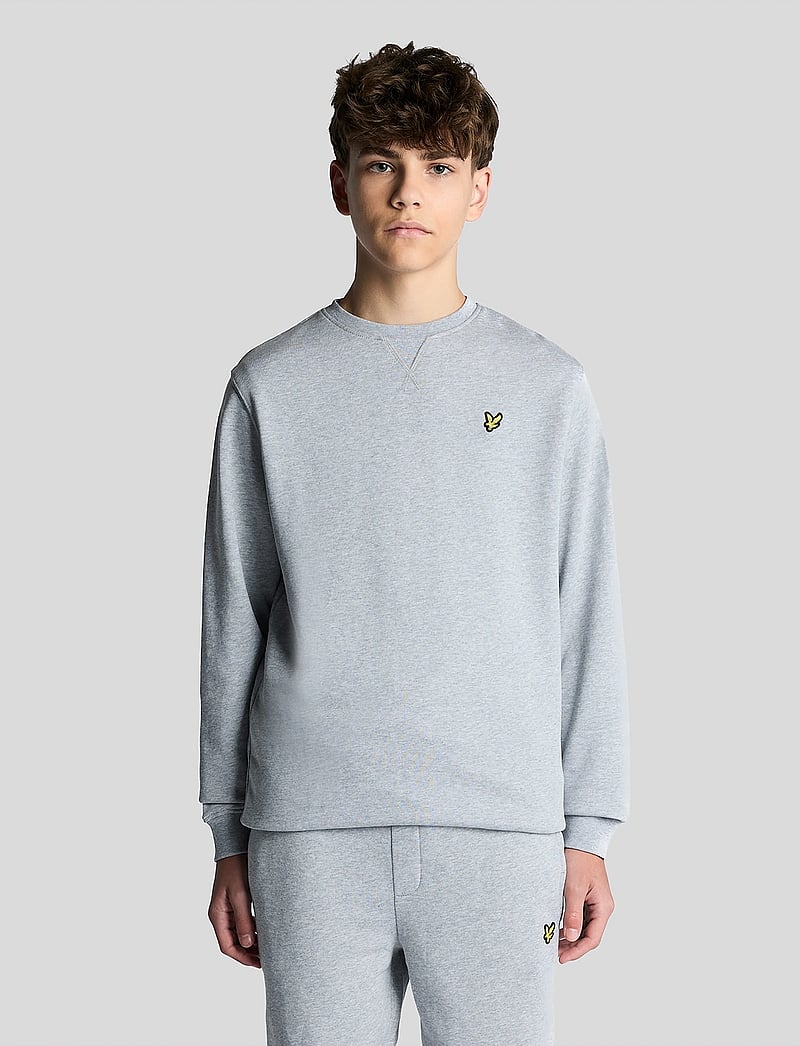 Lyle & Scott - Crew Neck Sweatshirt - dressipluusid - d24 light grey marl - 2