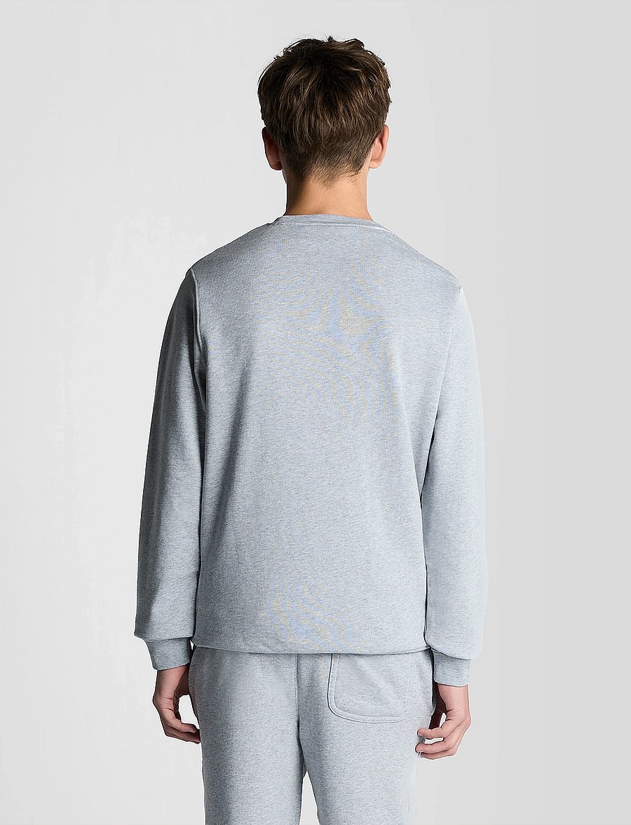 Lyle & Scott - Crew Neck Sweatshirt - sweatshirts - d24 light grey marl - 4
