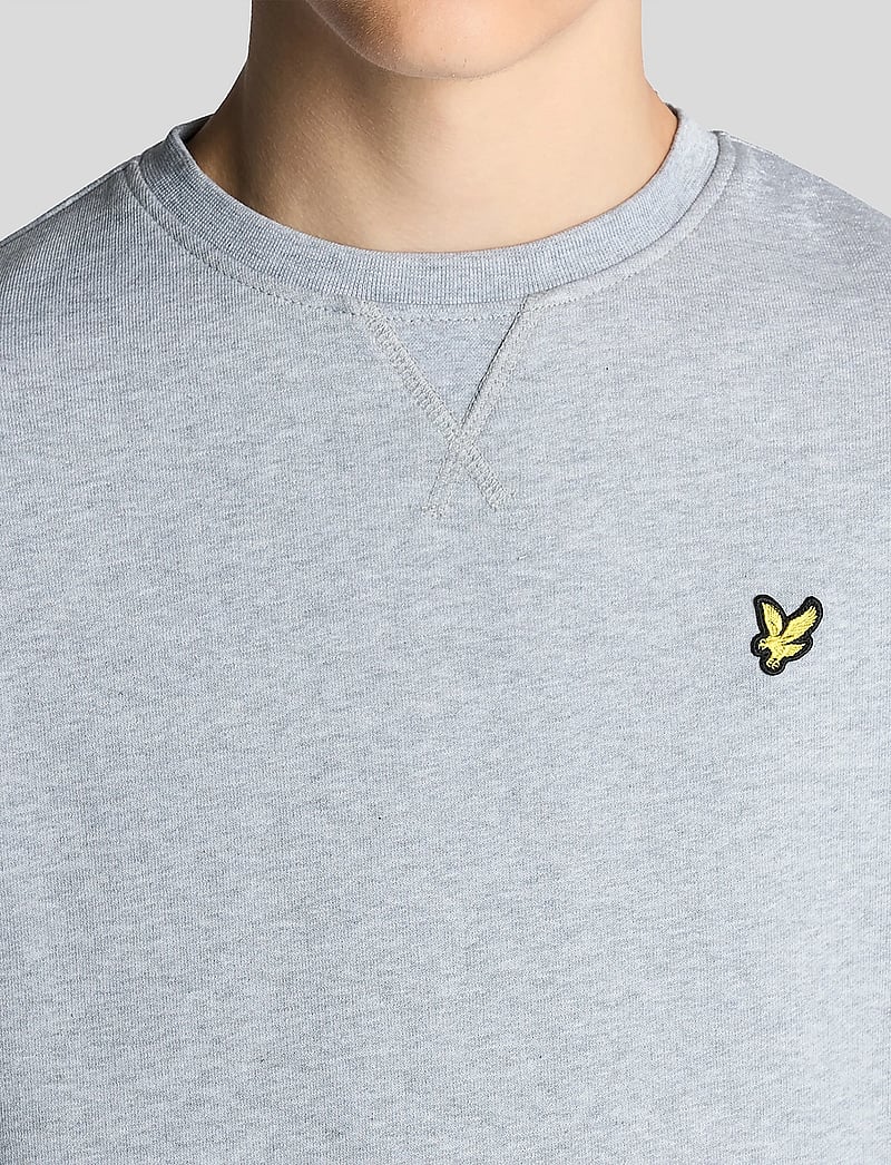 Lyle & Scott - Crew Neck Sweatshirt - dressipluusid - d24 light grey marl - 5