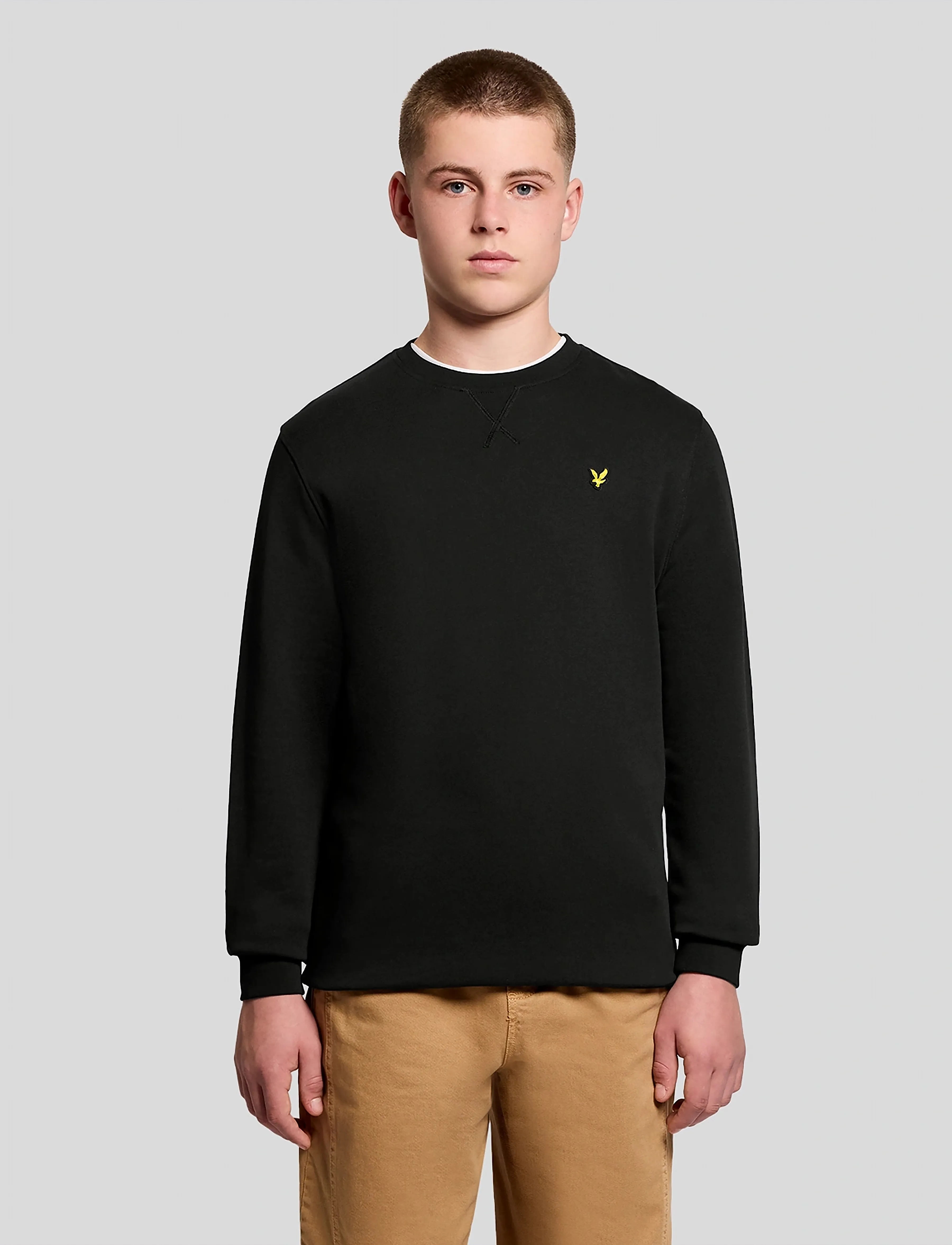 Lyle & Scott Crew Neck Sweatshirt - Sweatshirts - Z865 JET BLACK / black