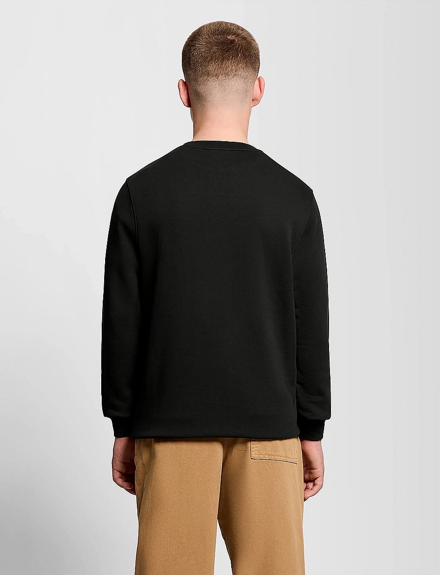 Lyle & Scott - Crew Neck Sweatshirt - sweatshirts - z865 jet black - 4