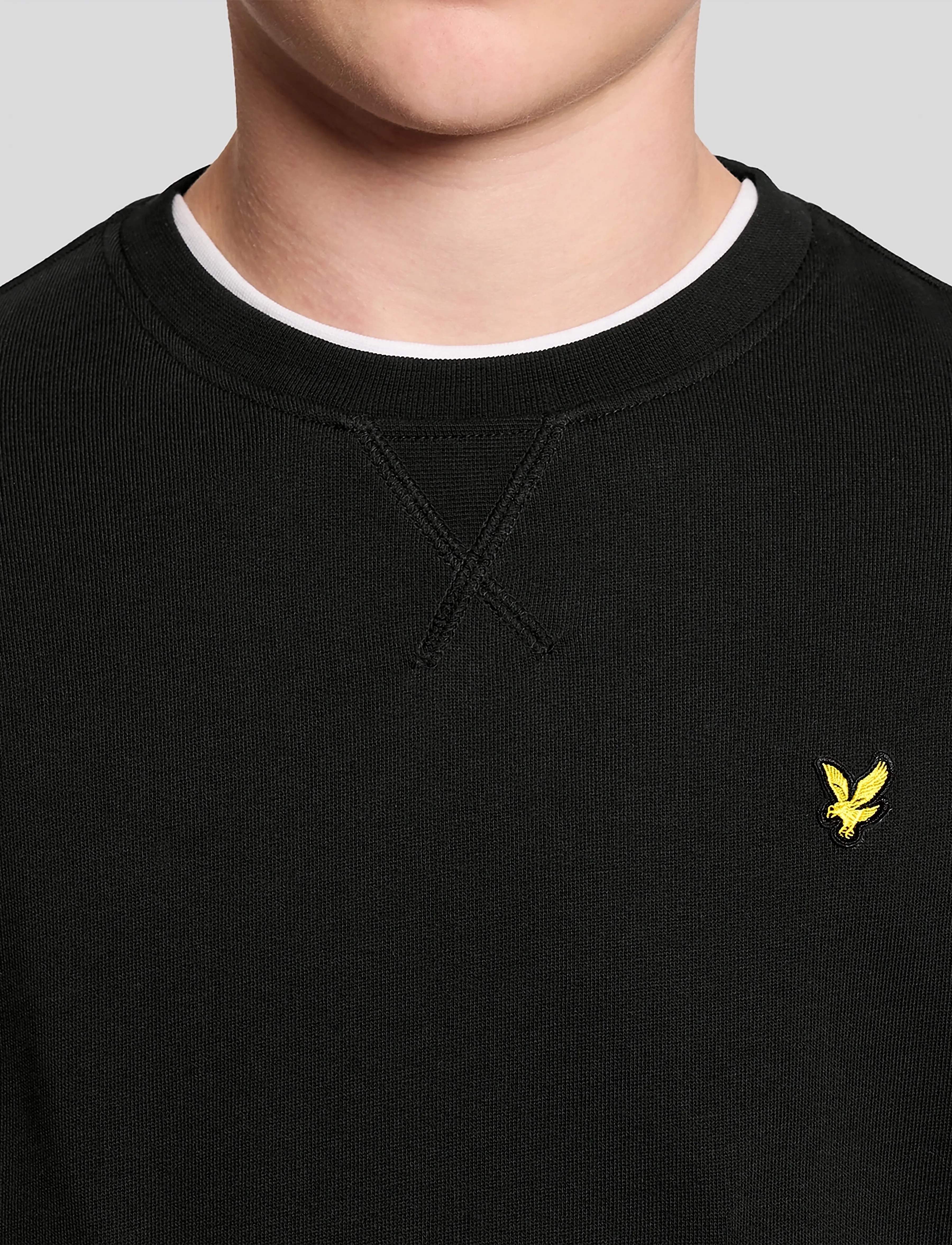 Lyle & Scott - Crew Neck Sweatshirt - džemperiai - z865 jet black - 5