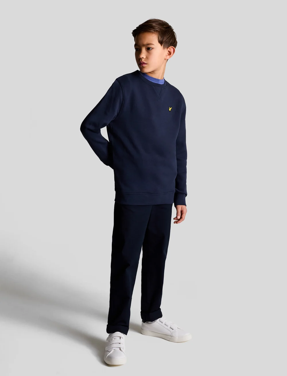 Lyle & Scott - Crew Neck Sweatshirt - sweatshirts - z99 navy - 3
