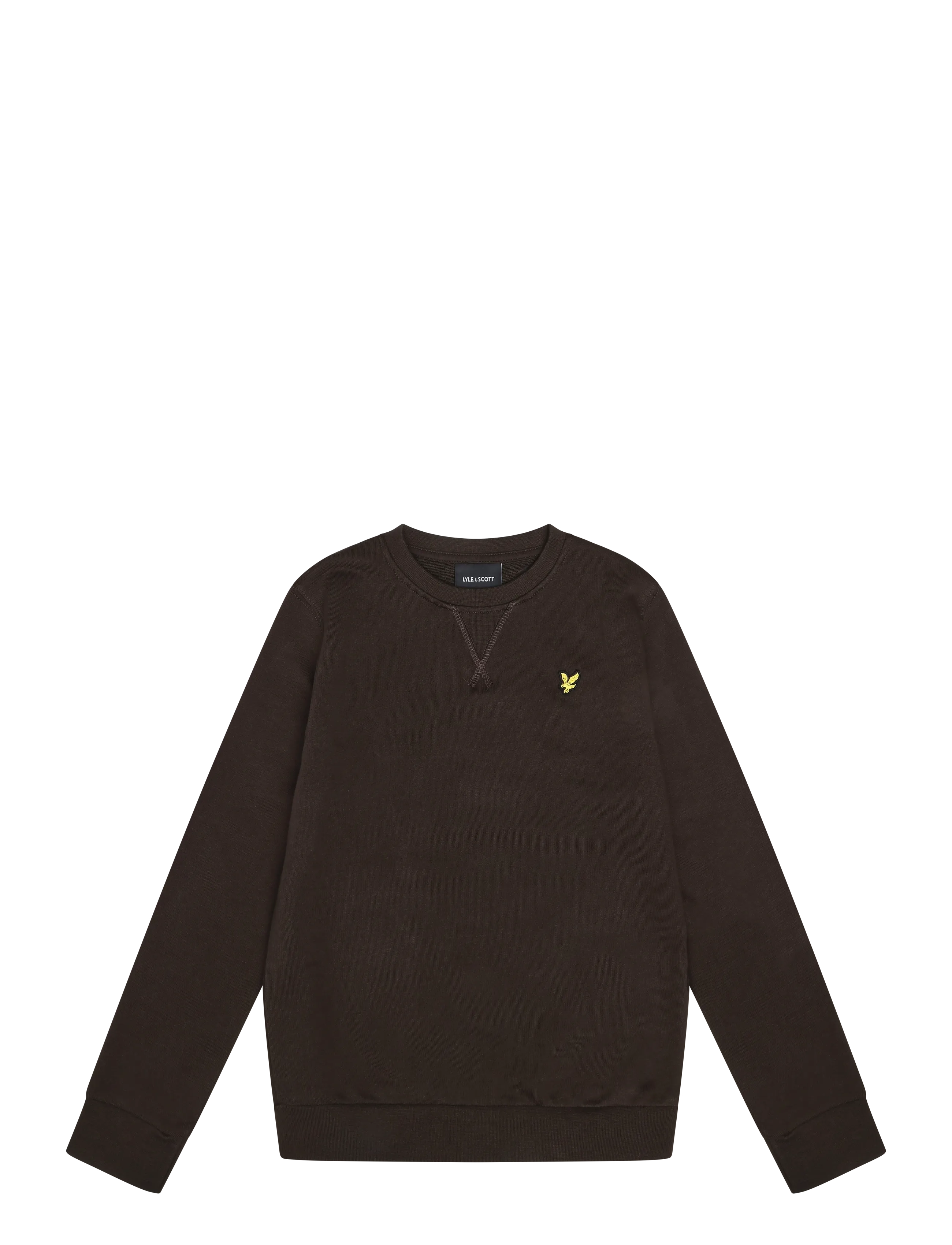 Lyle & Scott Crew Neck Sweatshirt - Sweatshirts - EBONY / brown