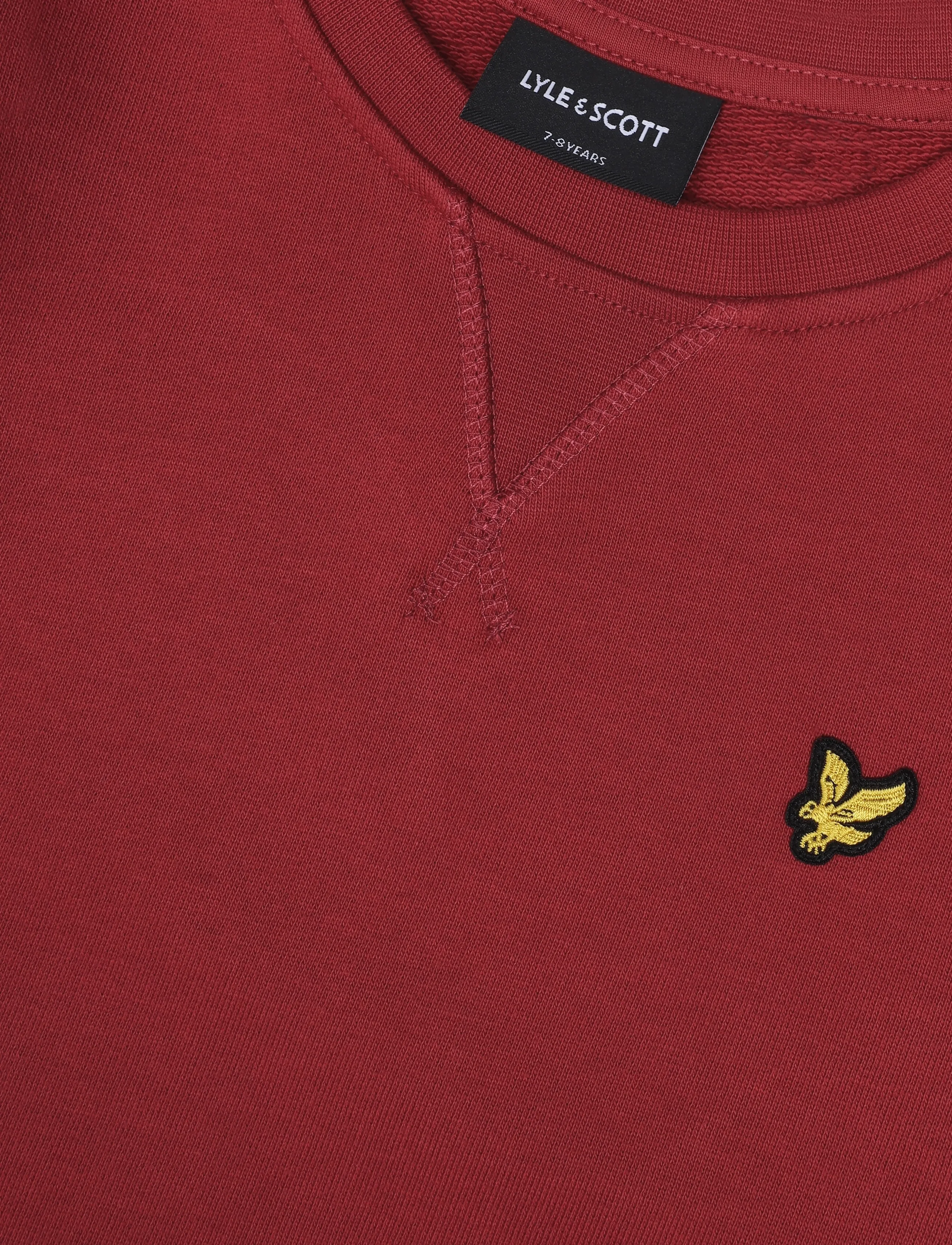 Lyle & Scott - Crew Neck Sweatshirt - dressipluusid - oxblood red - 2