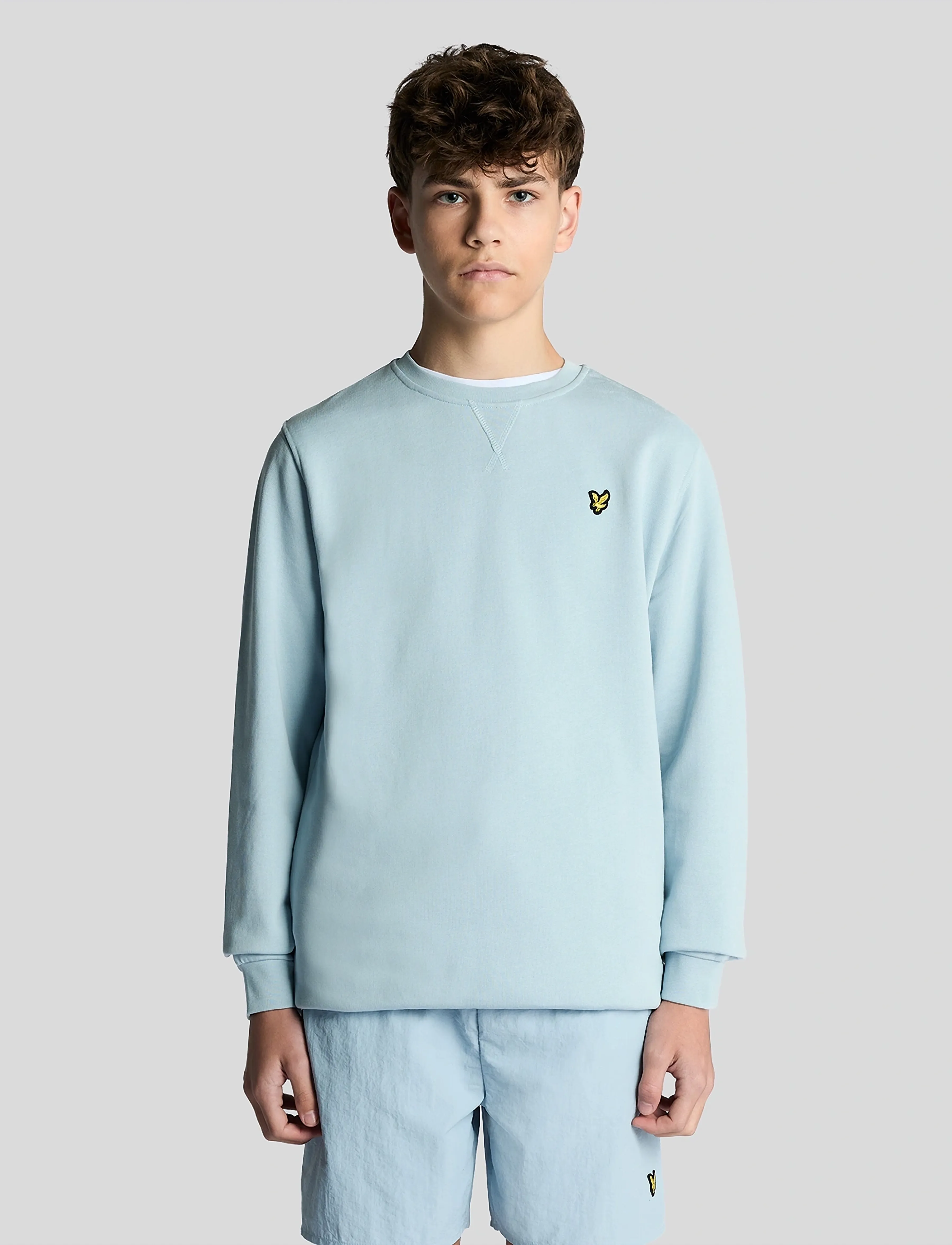 Lyle & Scott Crew Neck Sweatshirt - Sweatshirts - W596 OPAL BLUE / blue