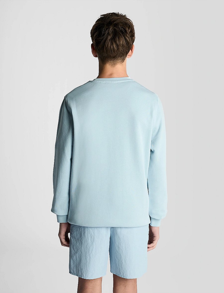 Lyle & Scott - Crew Neck Sweatshirt - sweatshirts - w596 opal blue - 4