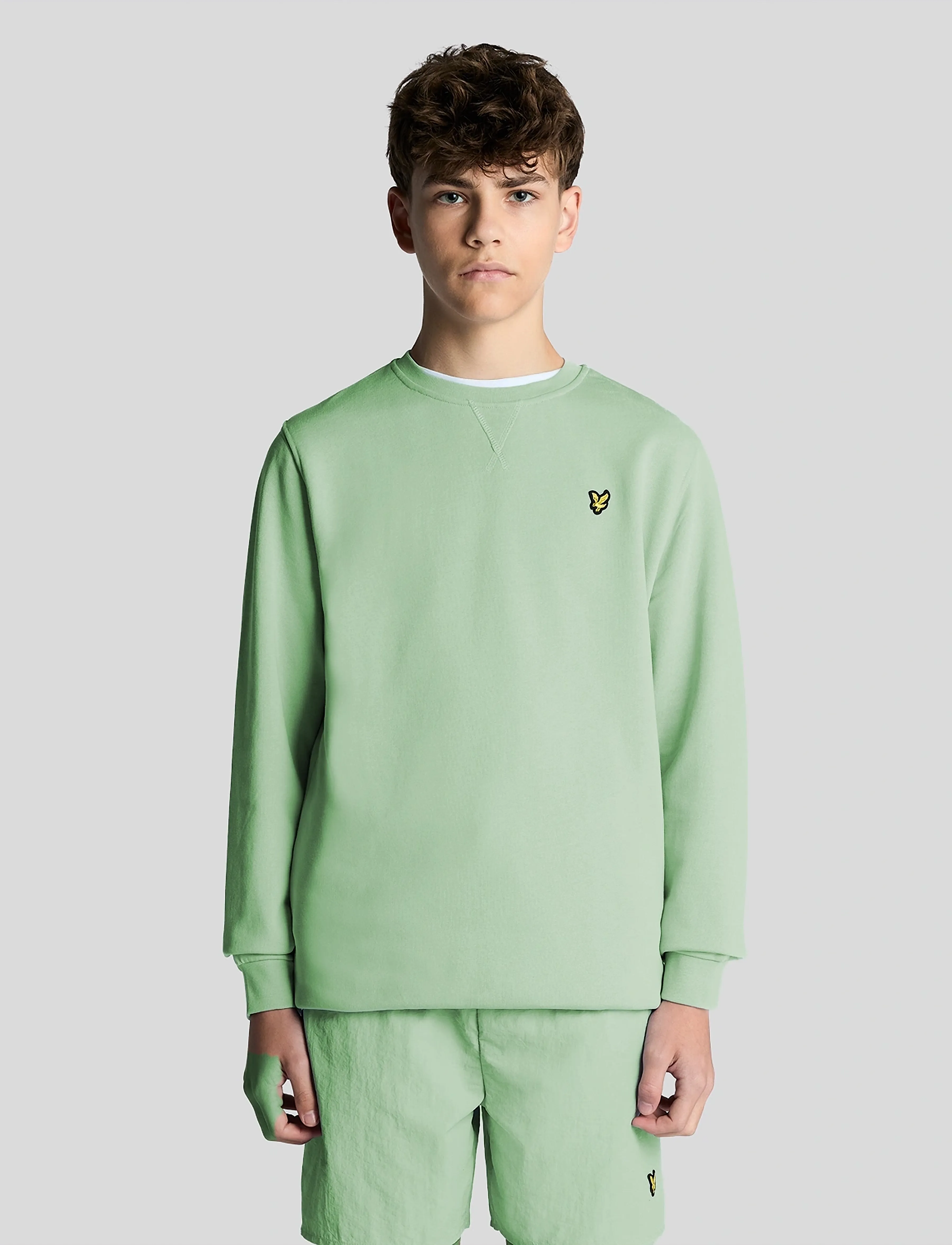 Lyle & Scott Crew Neck Sweatshirt - Hauts - W907 TURQUOISE SHADOW / green