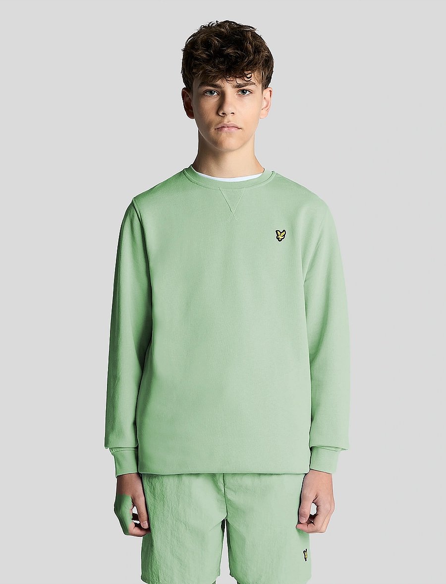 Lyle & Scott - Crew Neck Sweatshirt - sweatshirts - w907 turquoise shadow - 0
