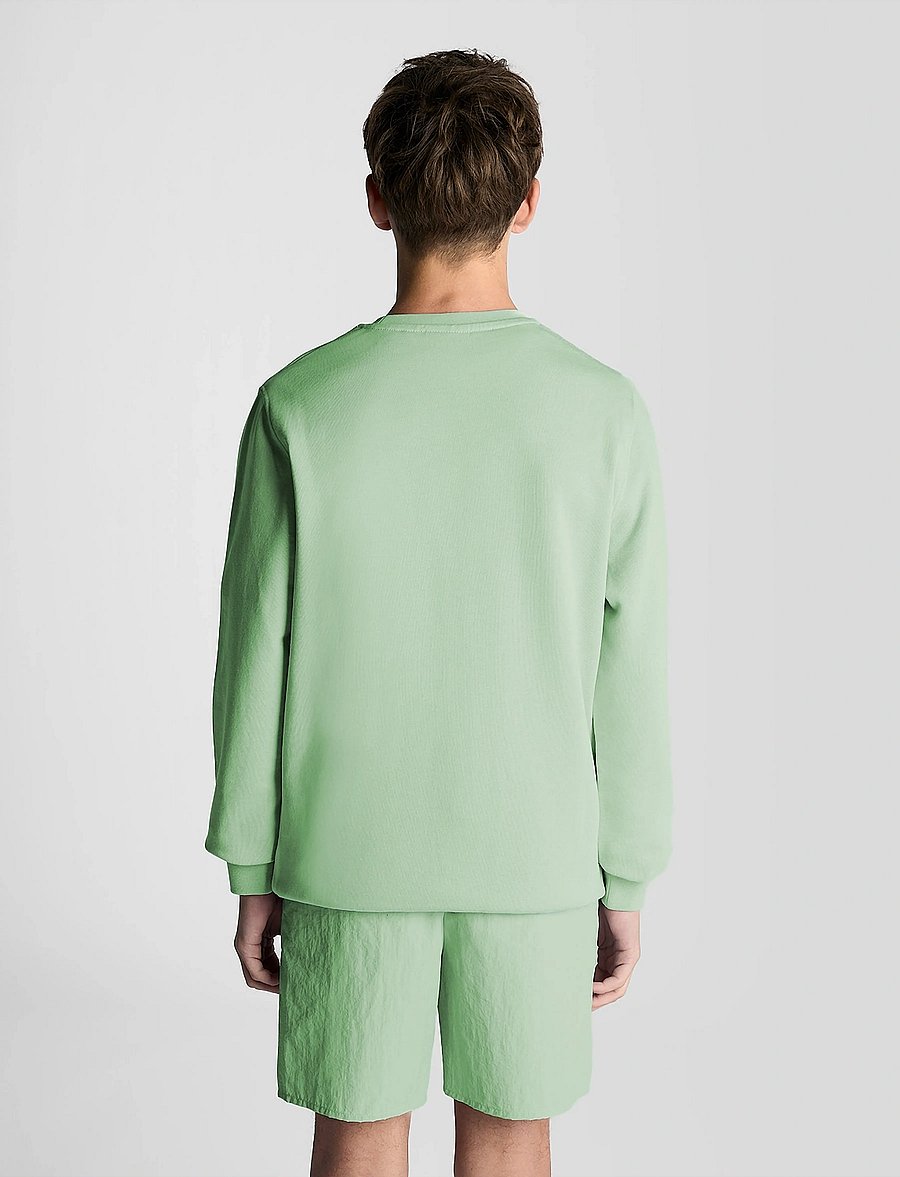 Lyle & Scott - Crew Neck Sweatshirt - sweatshirts - w907 turquoise shadow - 4