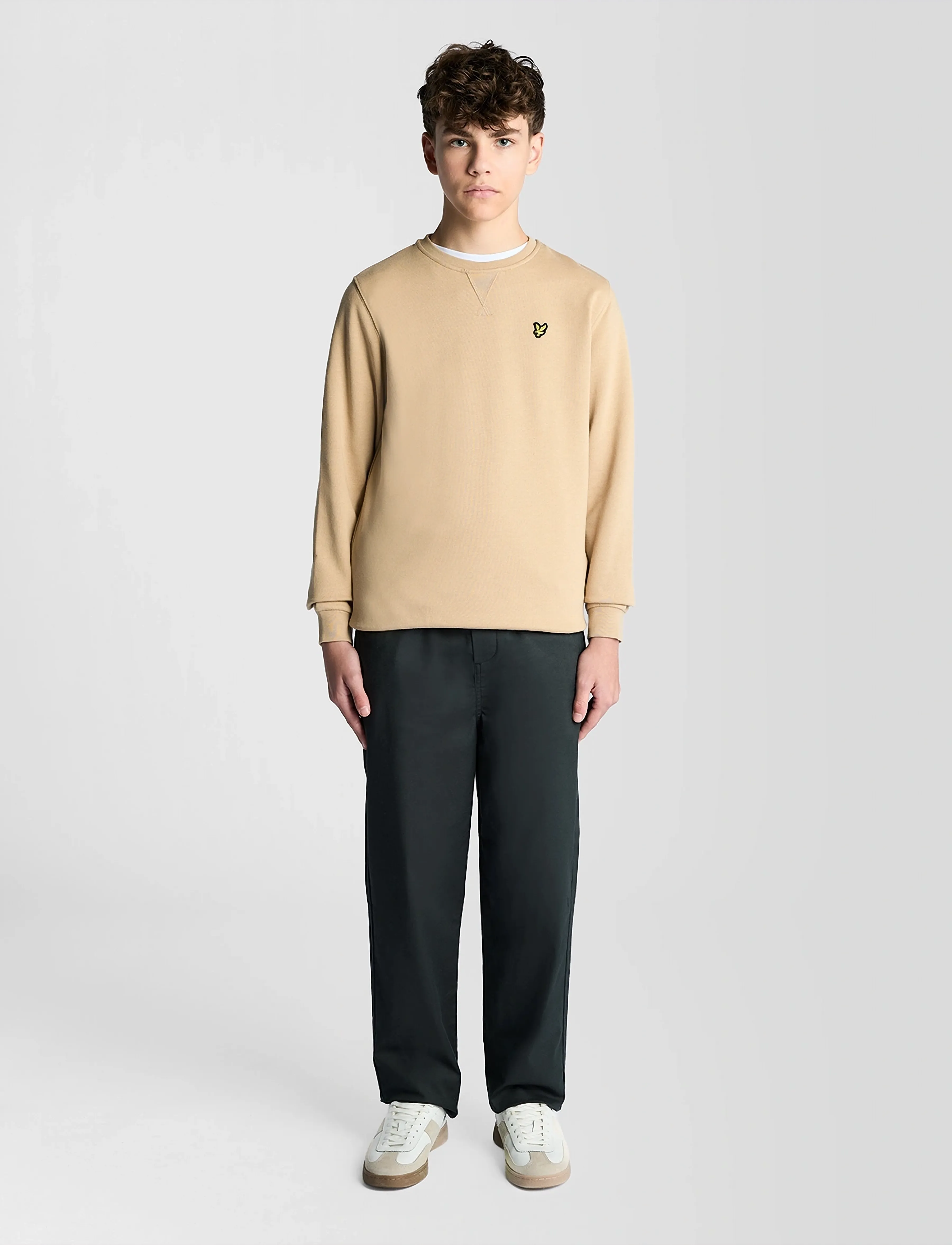 Lyle & Scott - Crew Neck Sweatshirt - sweatshirts - x37 dark sand - 3