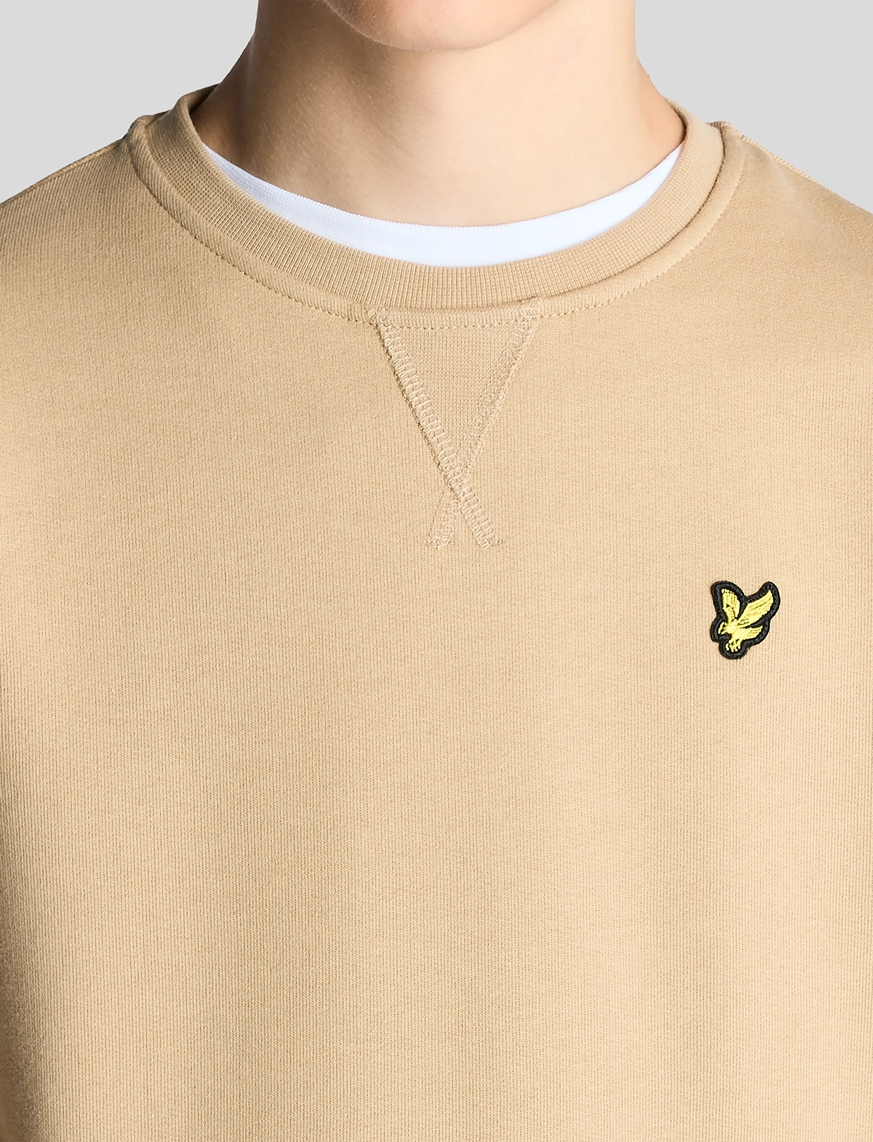 Lyle & Scott - Crew Neck Sweatshirt - sweatshirts - x37 dark sand - 5