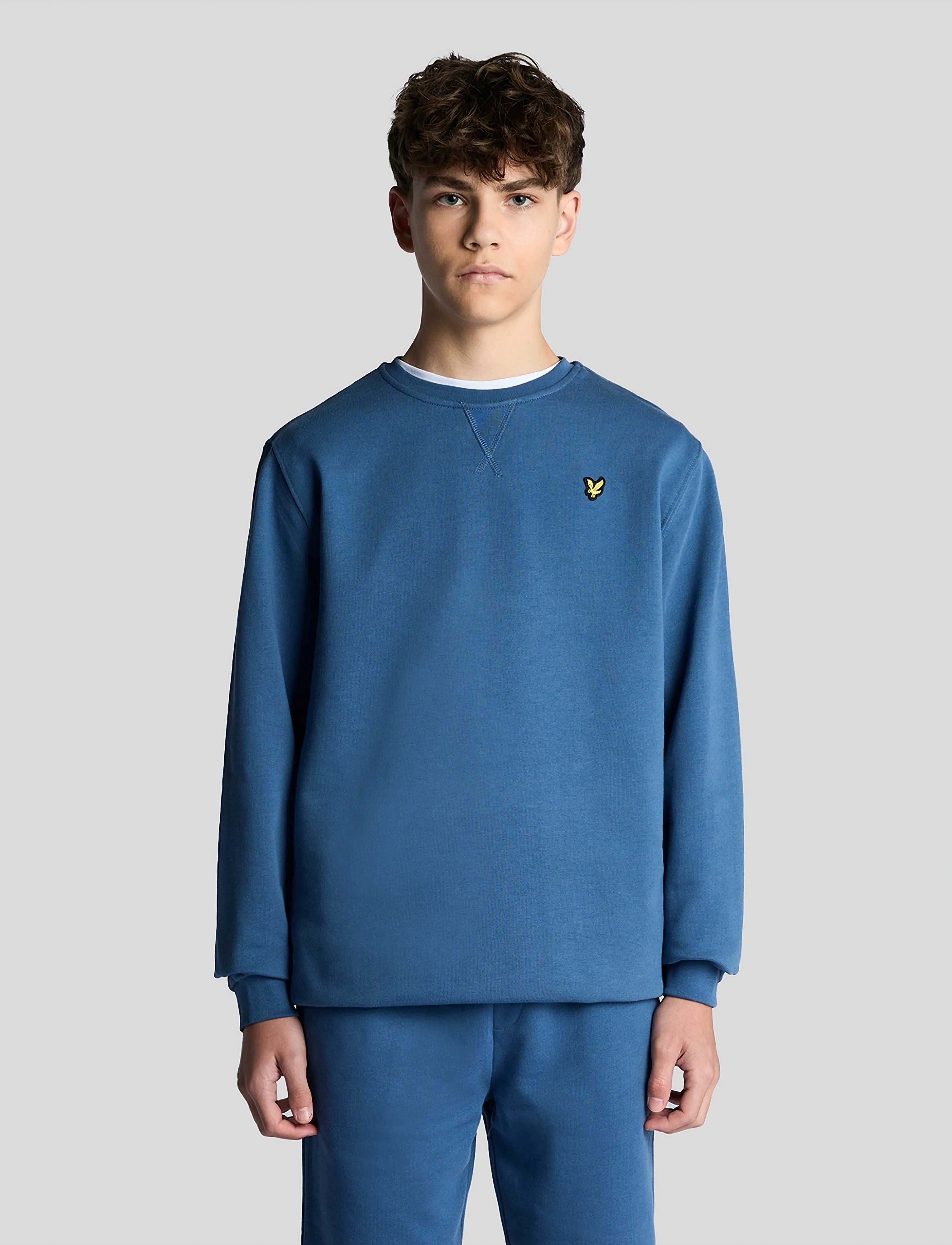 Lyle & Scott Crew Neck Sweatshirt - Sweatshirts - Z411 DARK CORNFLOWER / blue
