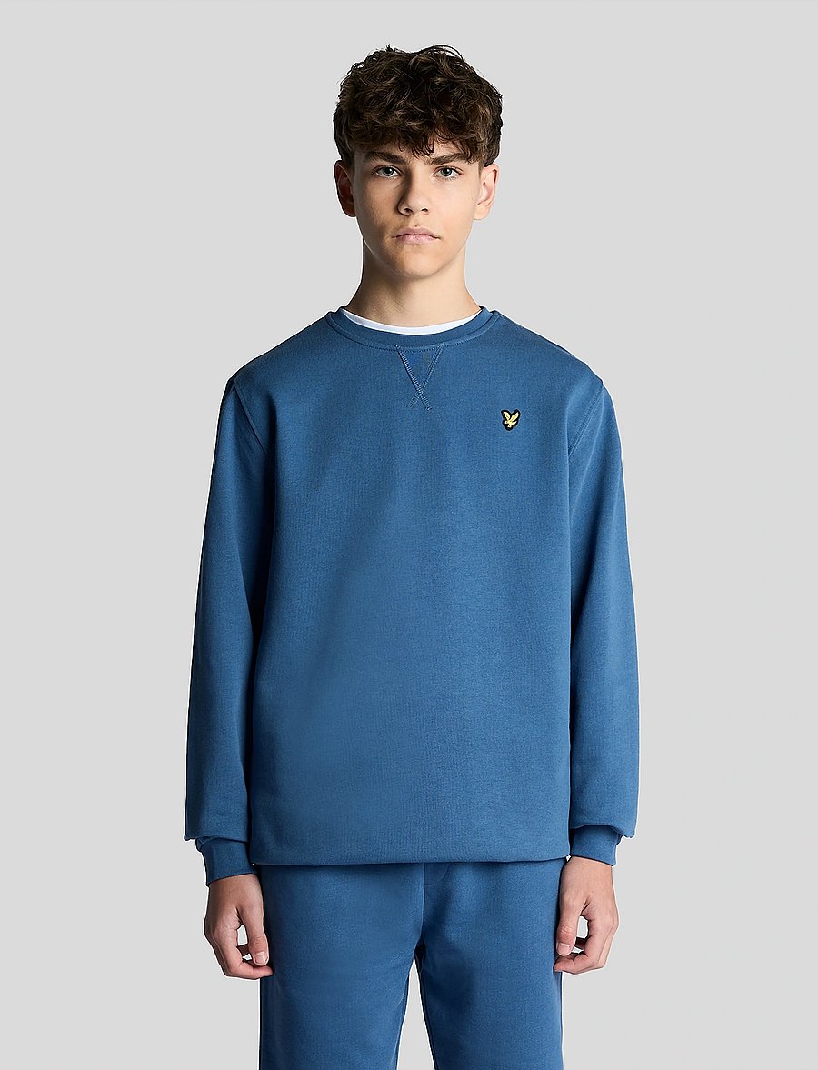 Lyle & Scott - Crew Neck Sweatshirt - sweatshirts - z411 dark cornflower - 0