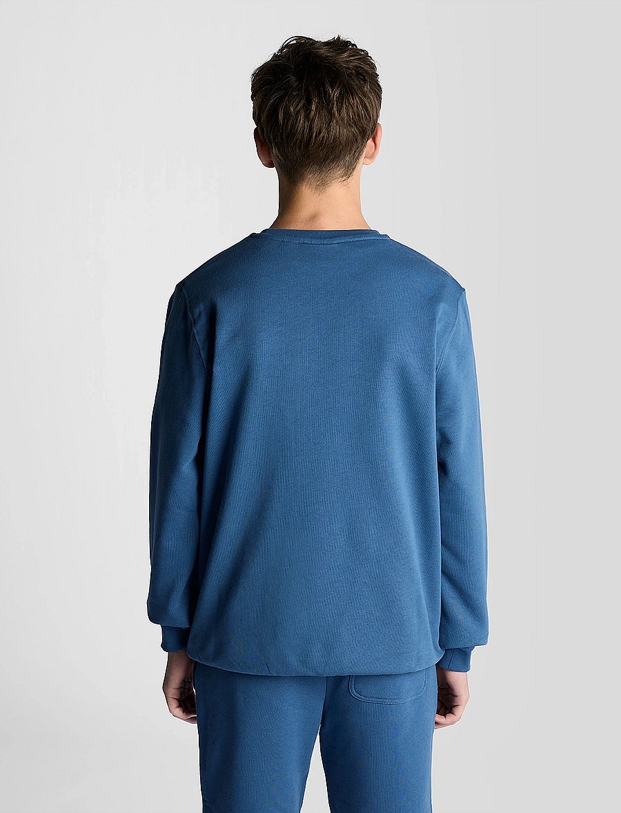 Lyle & Scott - Crew Neck Sweatshirt - sweatshirts - z411 dark cornflower - 4