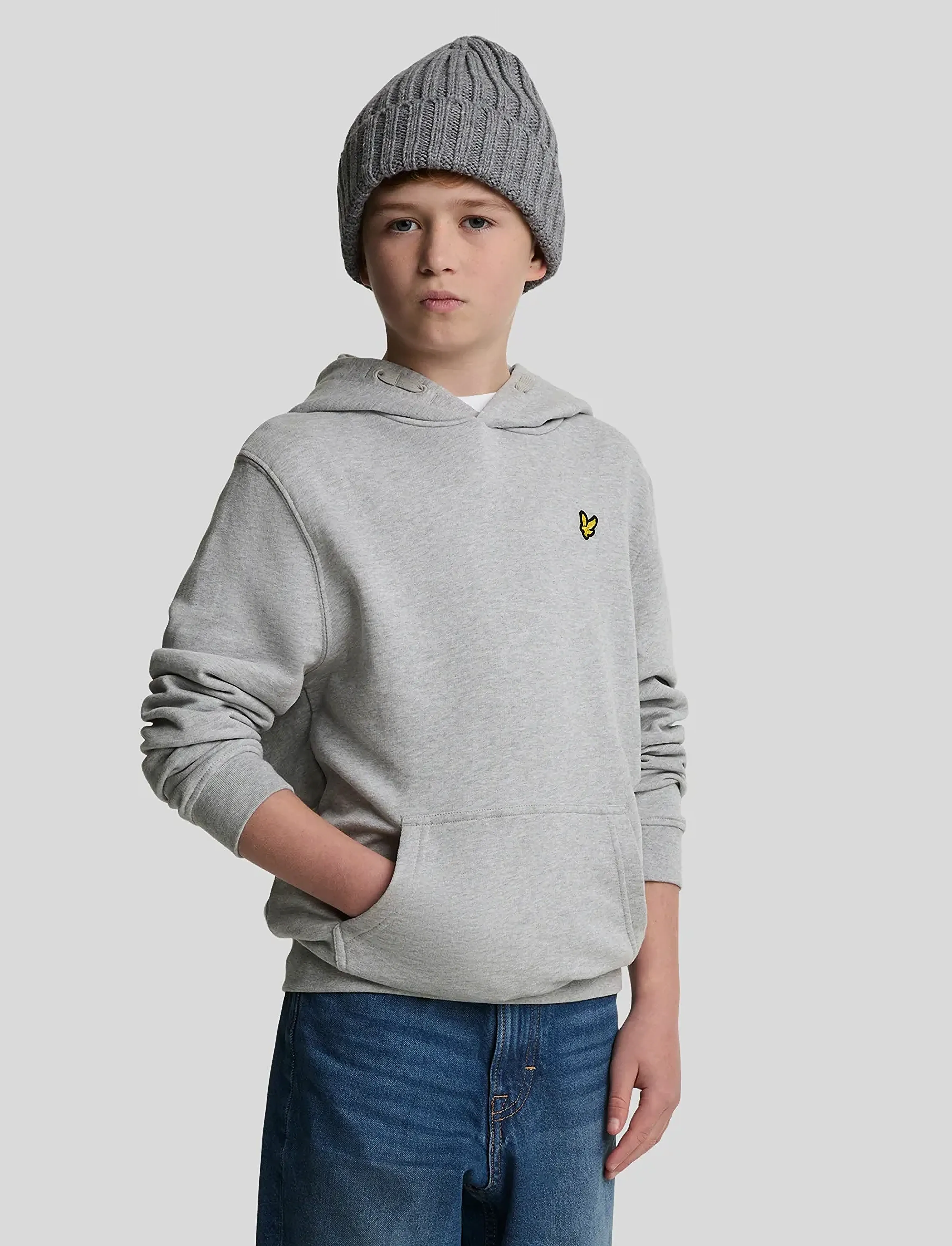Lyle & Scott Pullover Hoodie - Sweatshirts & Kapuzenpullover - D24 LIGHT GREY MARL / grey