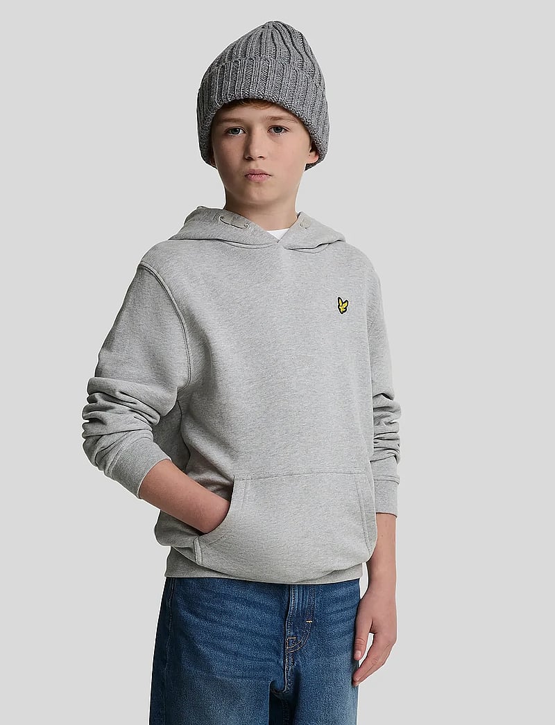 Lyle & Scott - Pullover Hoodie - hættetrøjer - d24 light grey marl - 0