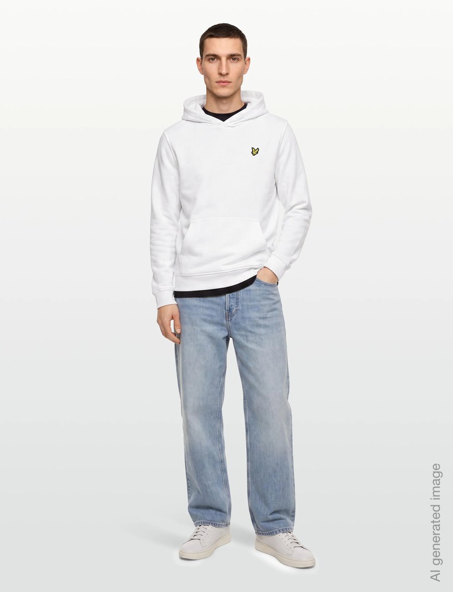 Lyle & Scott - Pullover Hoodie - kapuzenpullover - white - 0